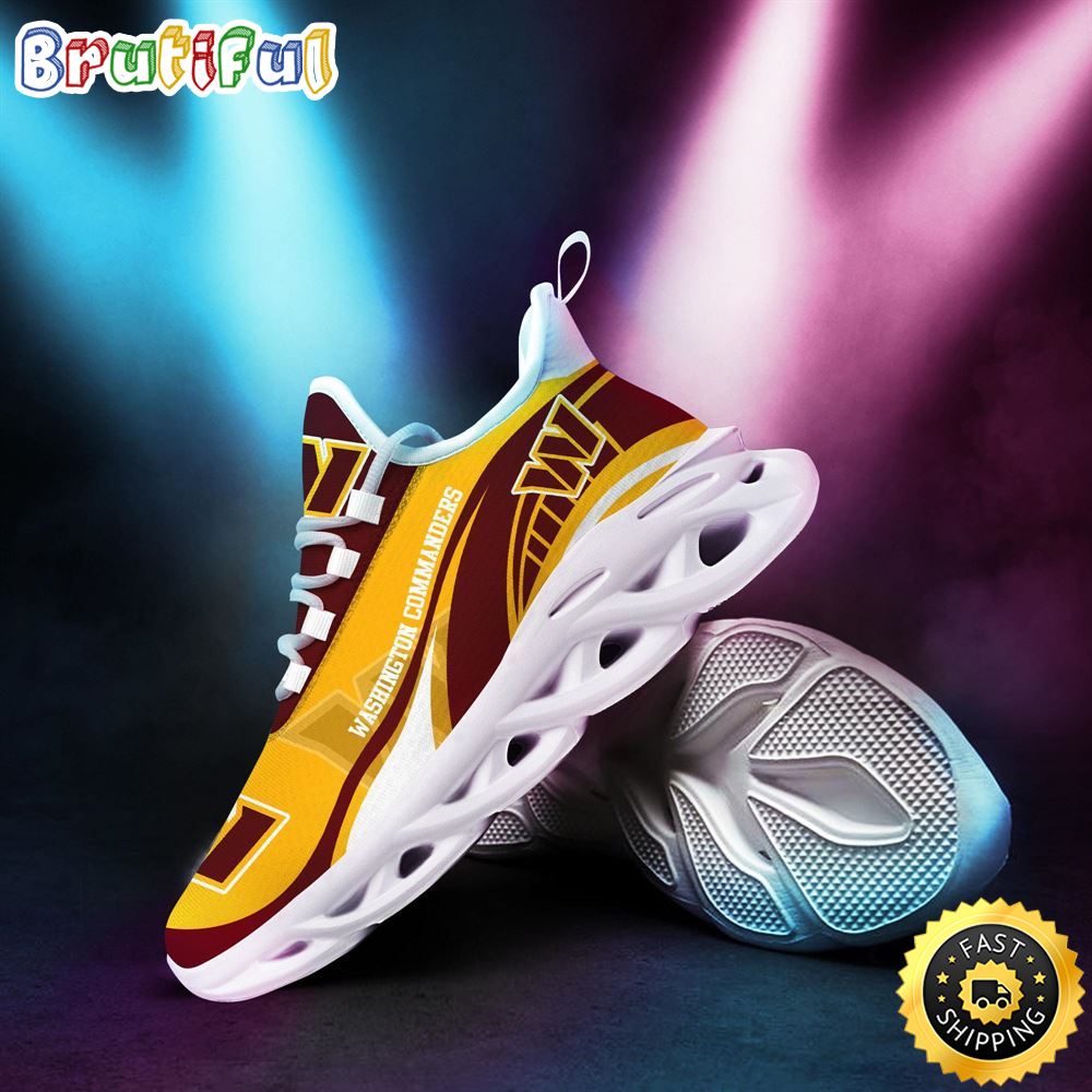 Ideafootwear Washington Commanders Max Soul Shoes Sneakers For Men And Women