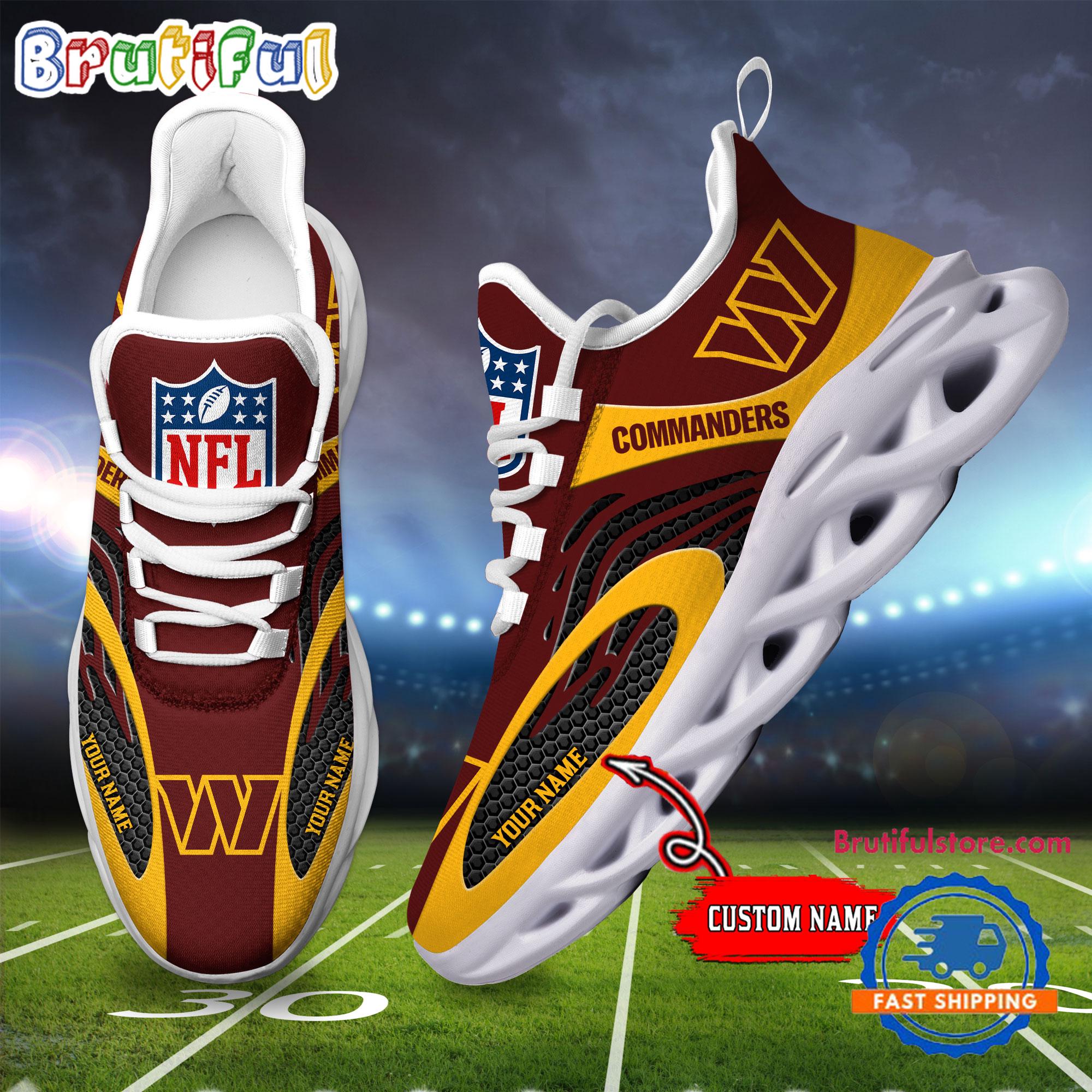 Ideafootwear Washington Commanders Max Soul Shoes Sneakers For Men And Women