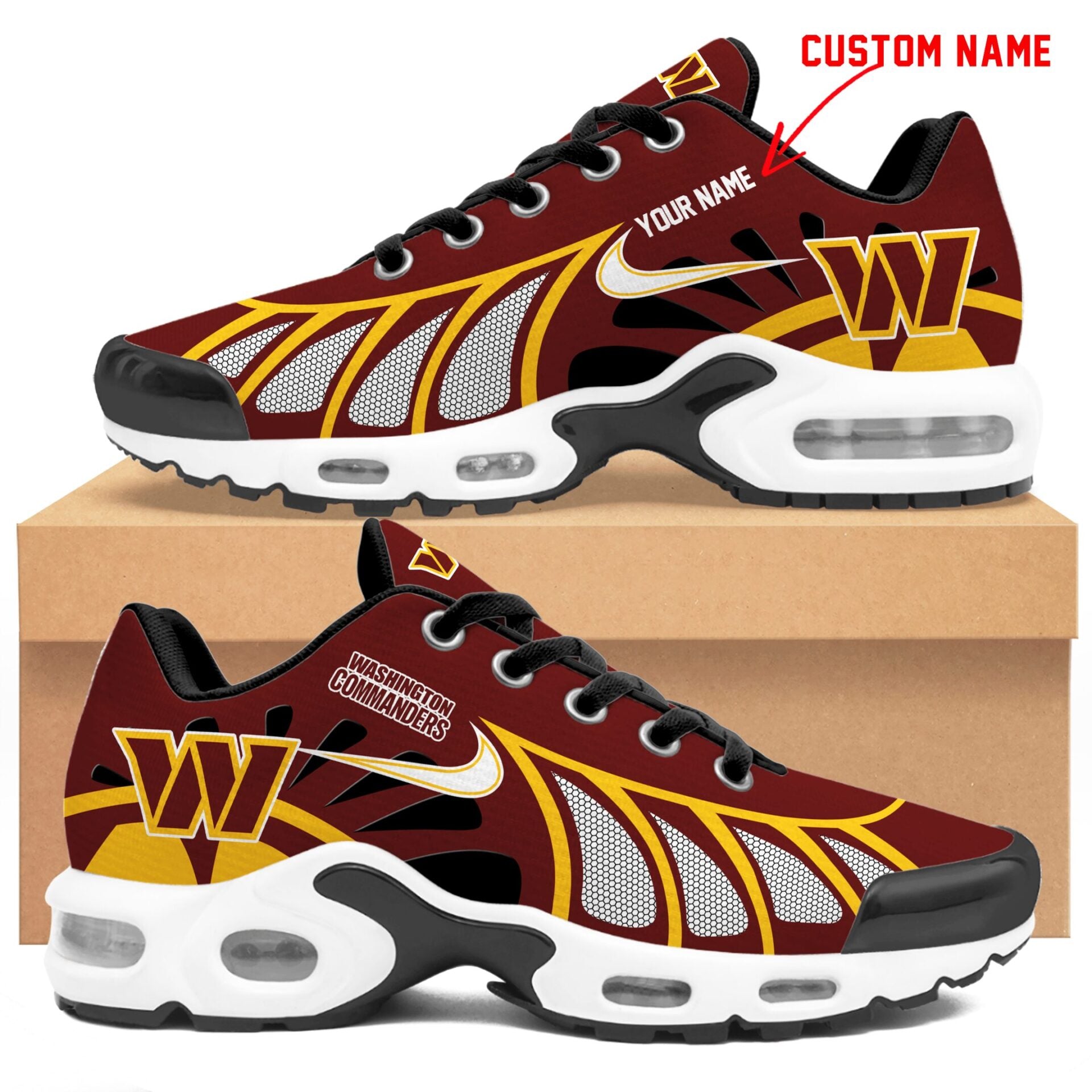 Ideafootwear Washington Commanders TN Shoes Sneakers For Men And Women