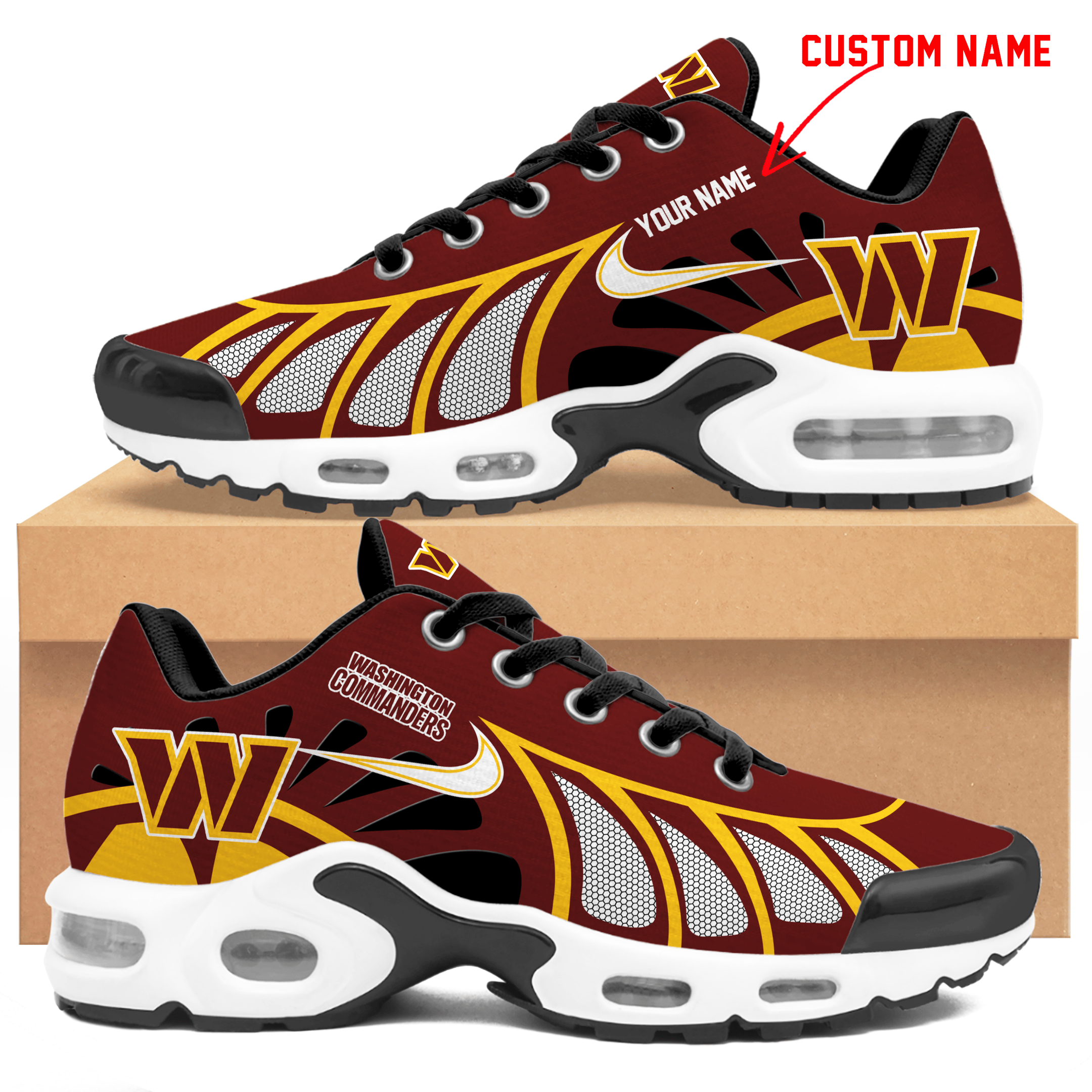 Ideafootwear Washington Commanders TN Shoes Sneakers For Men And Women