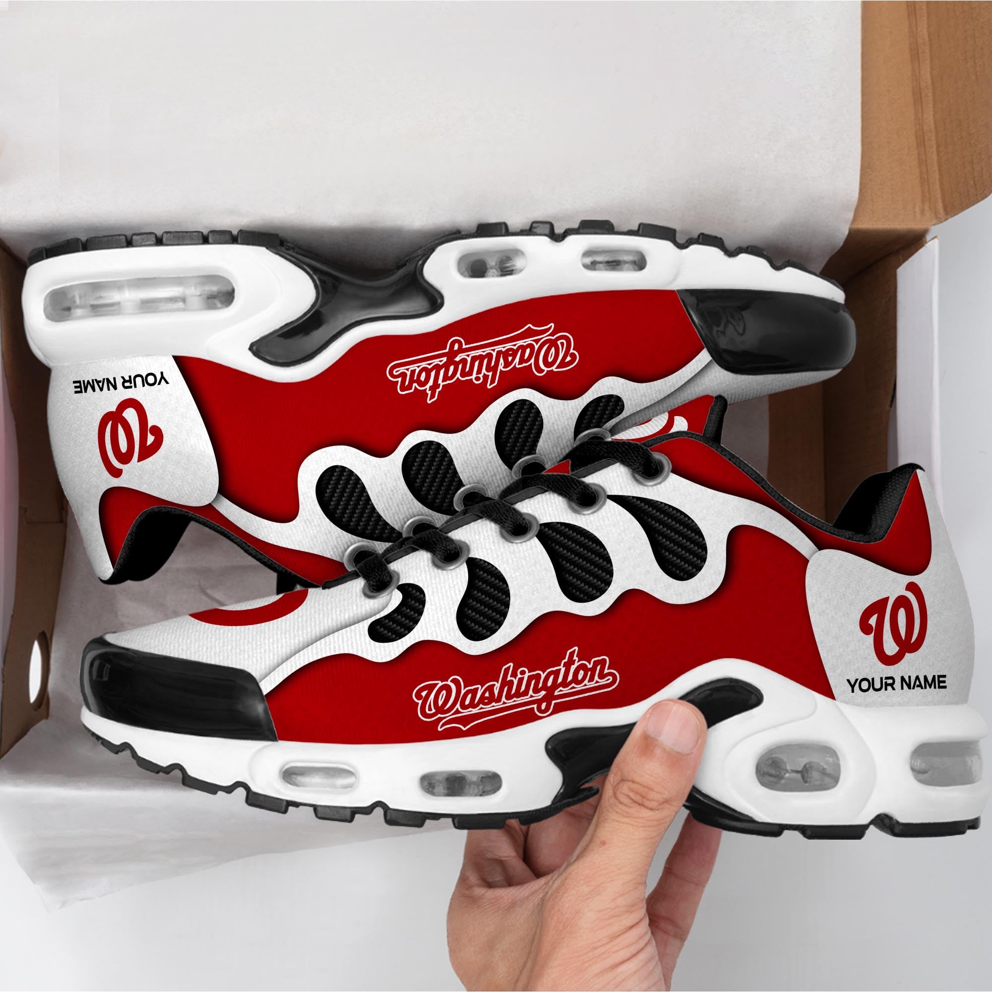 Ideafootwear Washington Nationals TN Shoes Sneakers For Men And Women
