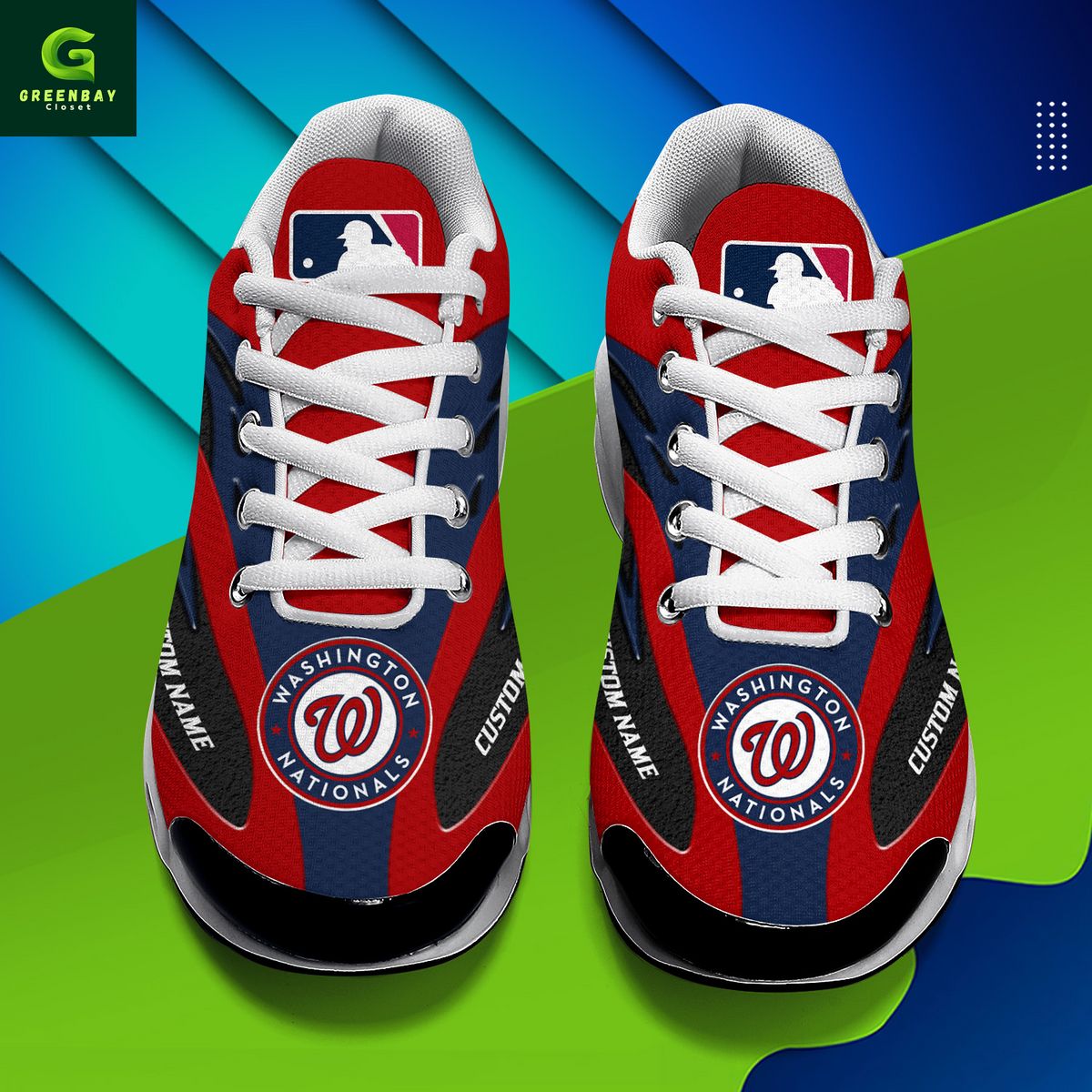 Ideafootwear Washington Nationals TN Shoes Sneakers For Men And Women
