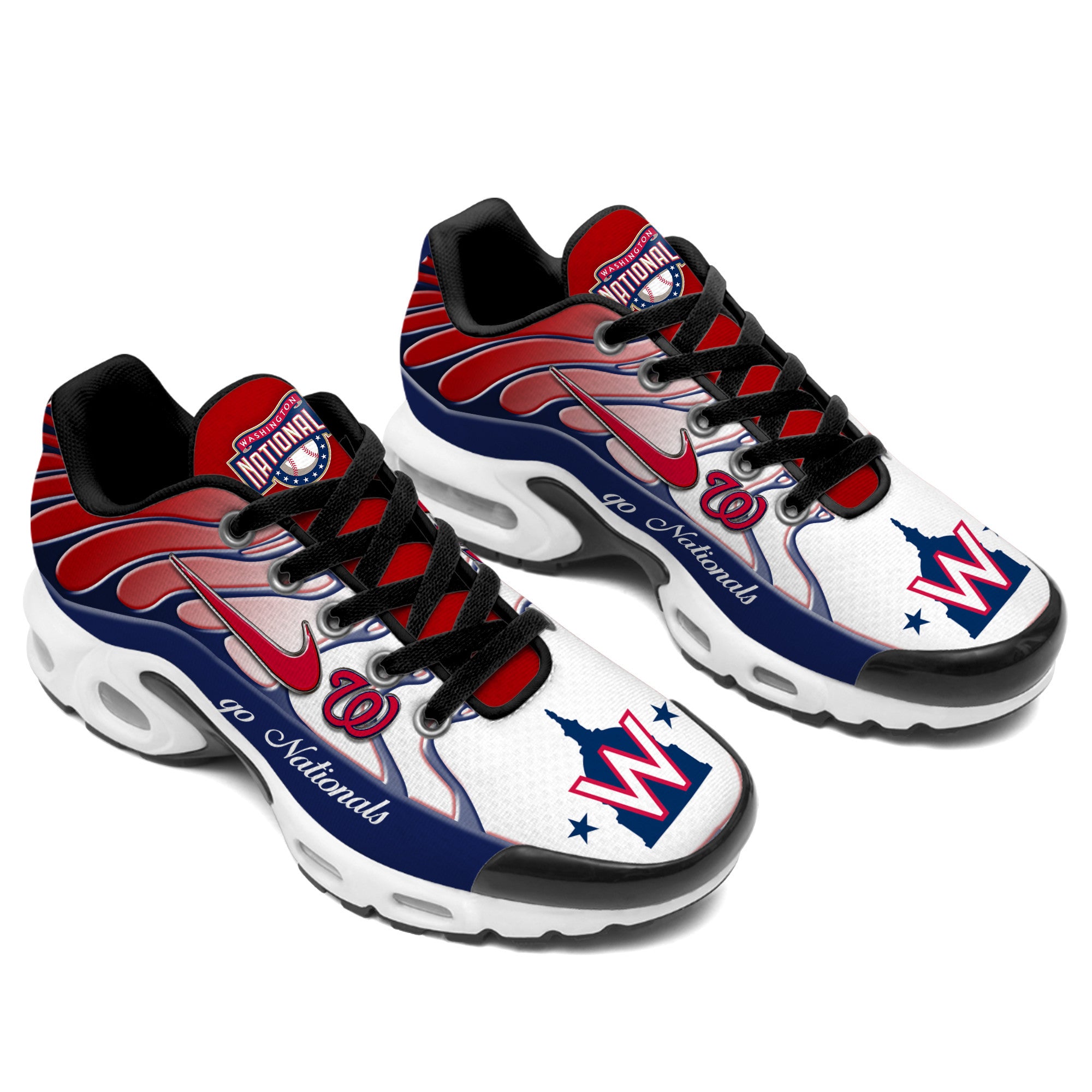 Ideafootwear Washington Nationals TN Shoes Sneakers For Men And Women