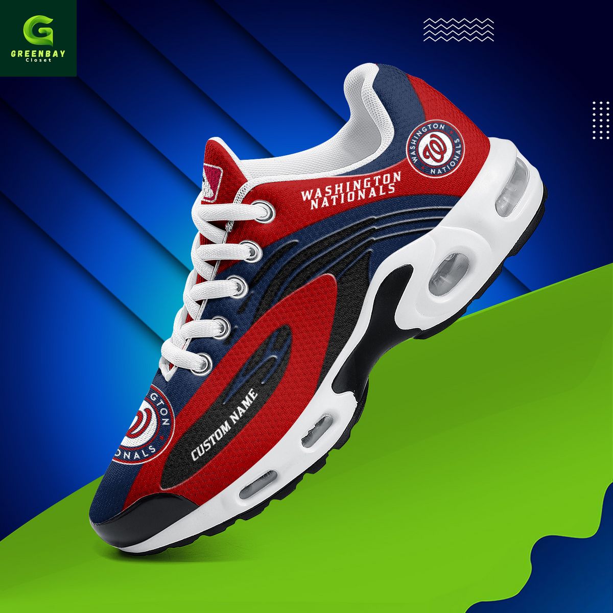 Ideafootwear Washington Nationals TN Shoes Sneakers For Men And Women