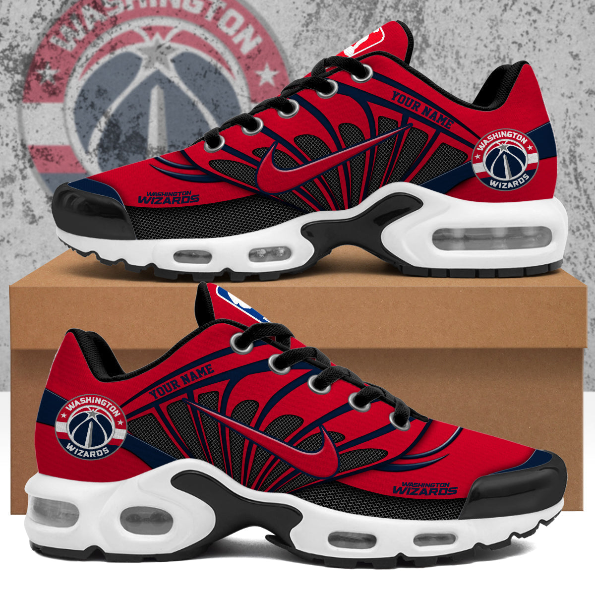 Ideafootwear Washington Wizards TN Shoes Sneakers For Men And Women