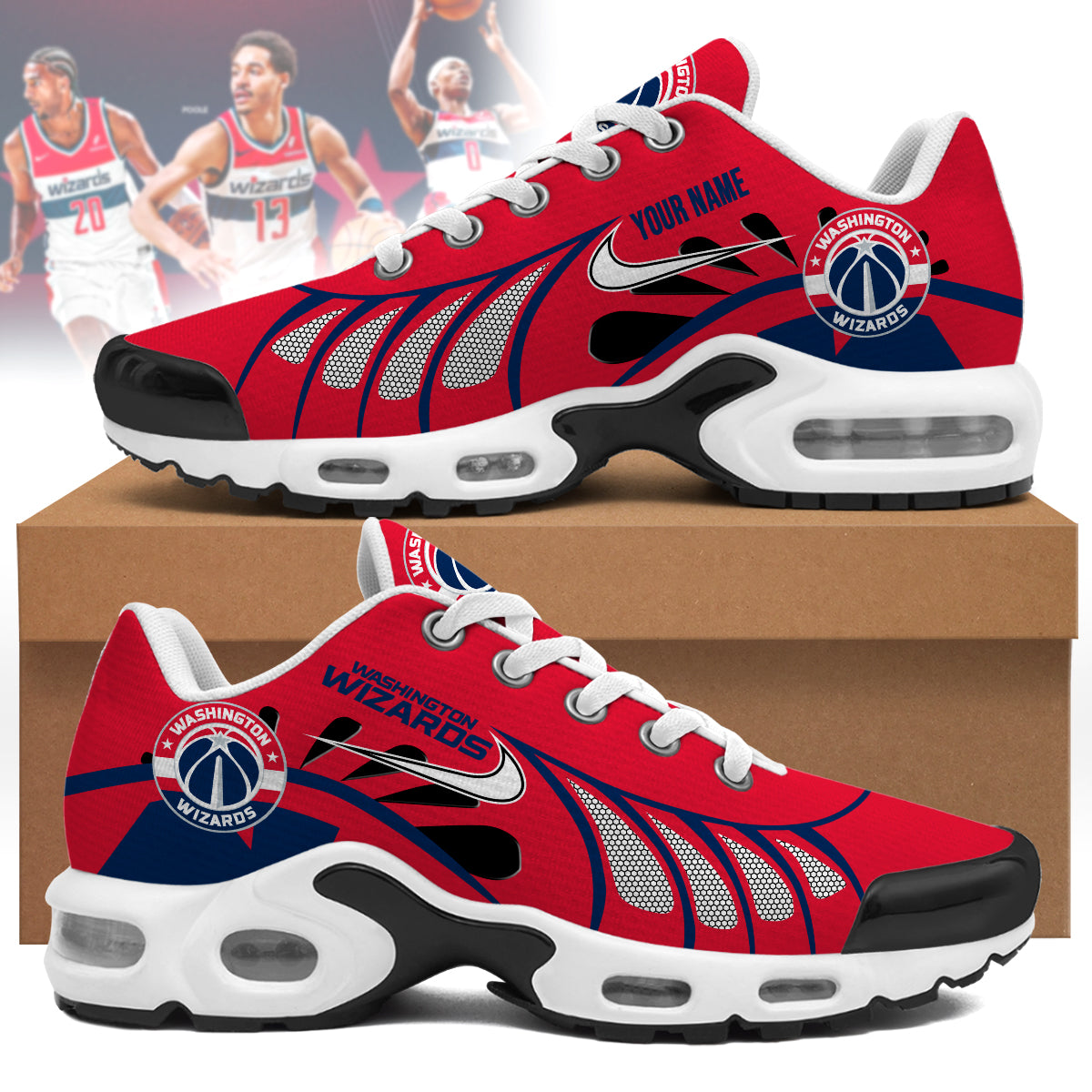 Ideafootwear Washington Wizards TN Shoes Sneakers For Men And Women