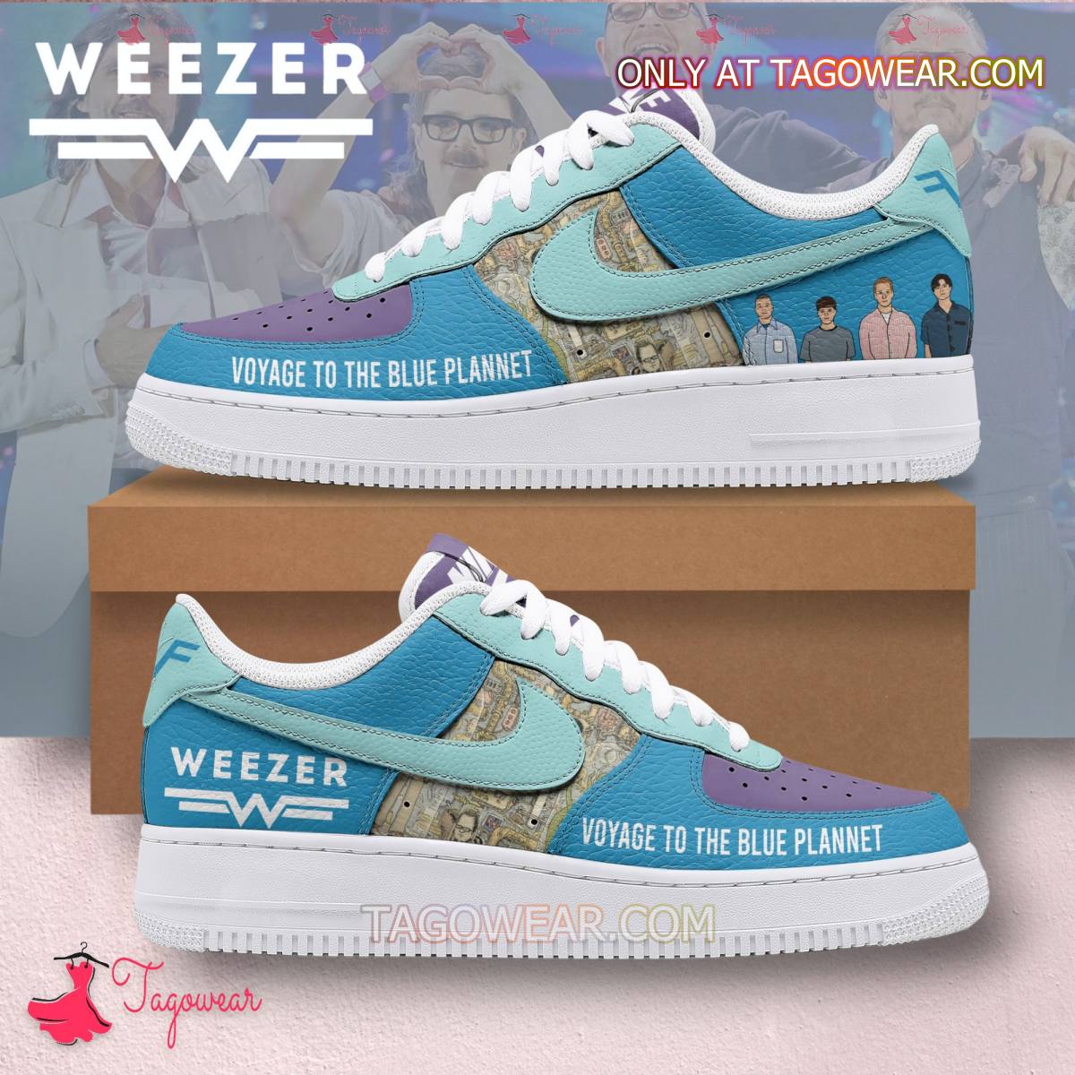 Ideafootwear Weezer Voyage Air Low-Top Sneakers Shoes For Men And Women 1