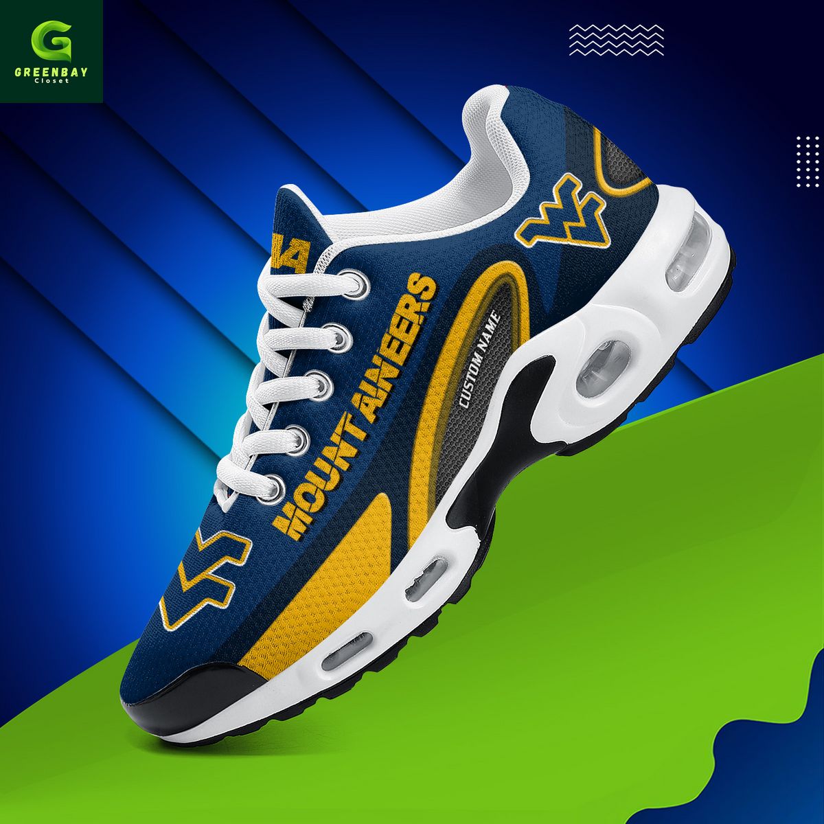Ideafootwear West Virginia Mountaineers TN Shoes Sneakers For Men And Women