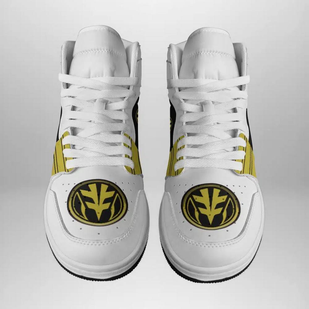 Ideafootwear White Ranger AJ1 High Sneakers Shoes For Men And Women