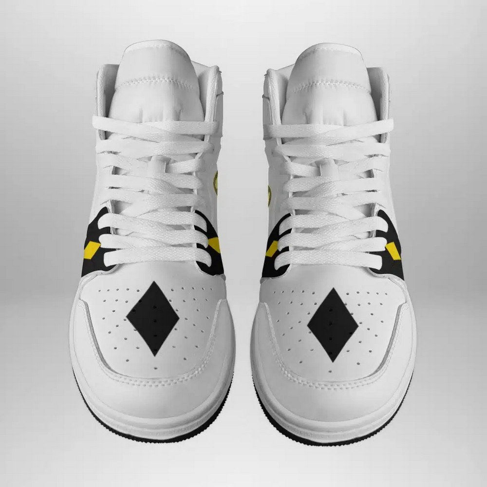 Ideafootwear White Ranger Ninjetti Power Rangers AJ1 High Sneakers Shoes For Men And Women
