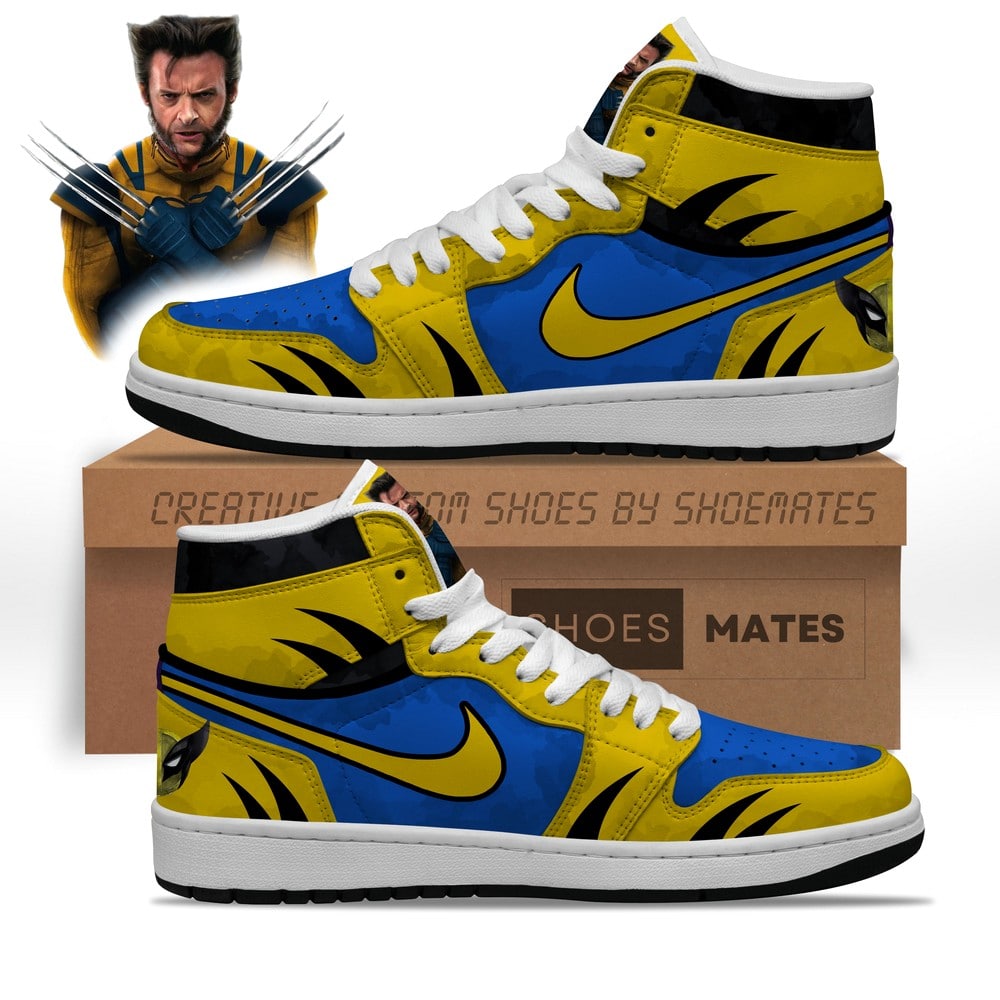 Ideafootwear Wolverine AJ1 High Sneakers Shoes For Men And Women