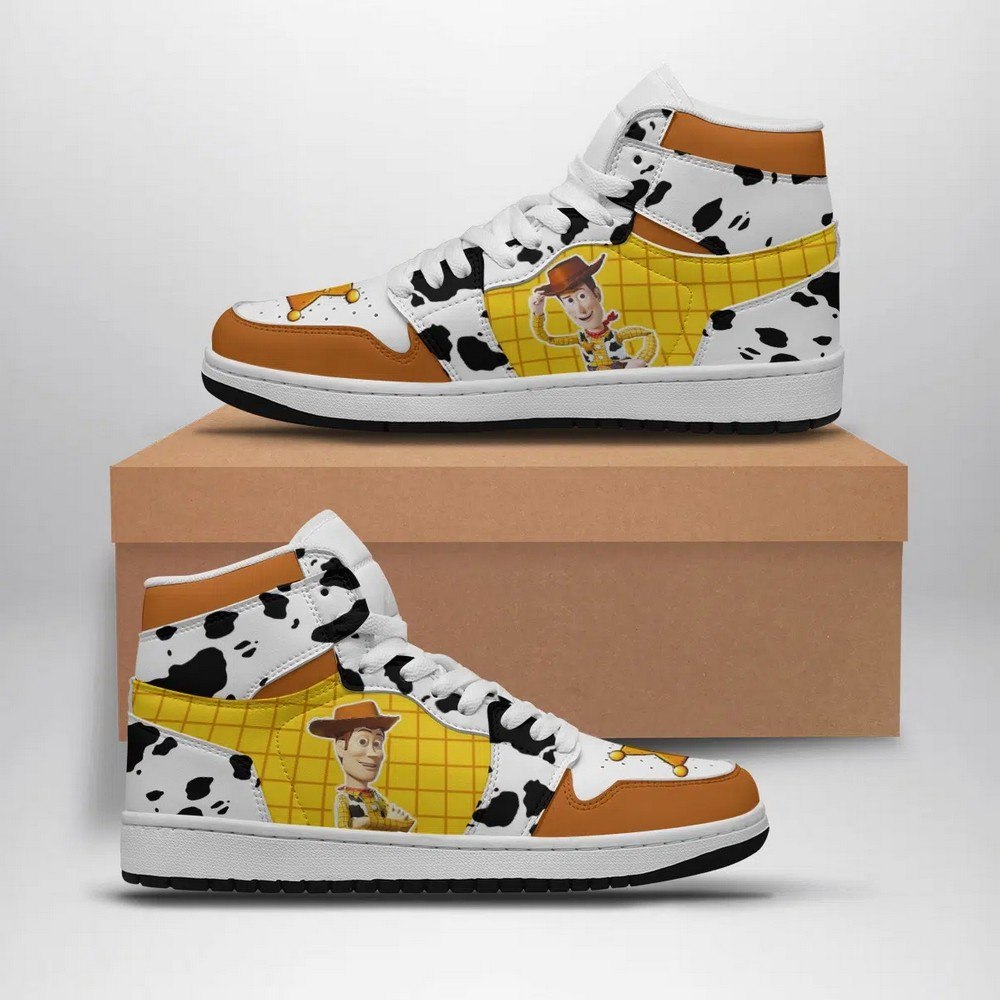 Ideafootwear Woody Disney AJ1 High Sneakers Shoes For Men And Women