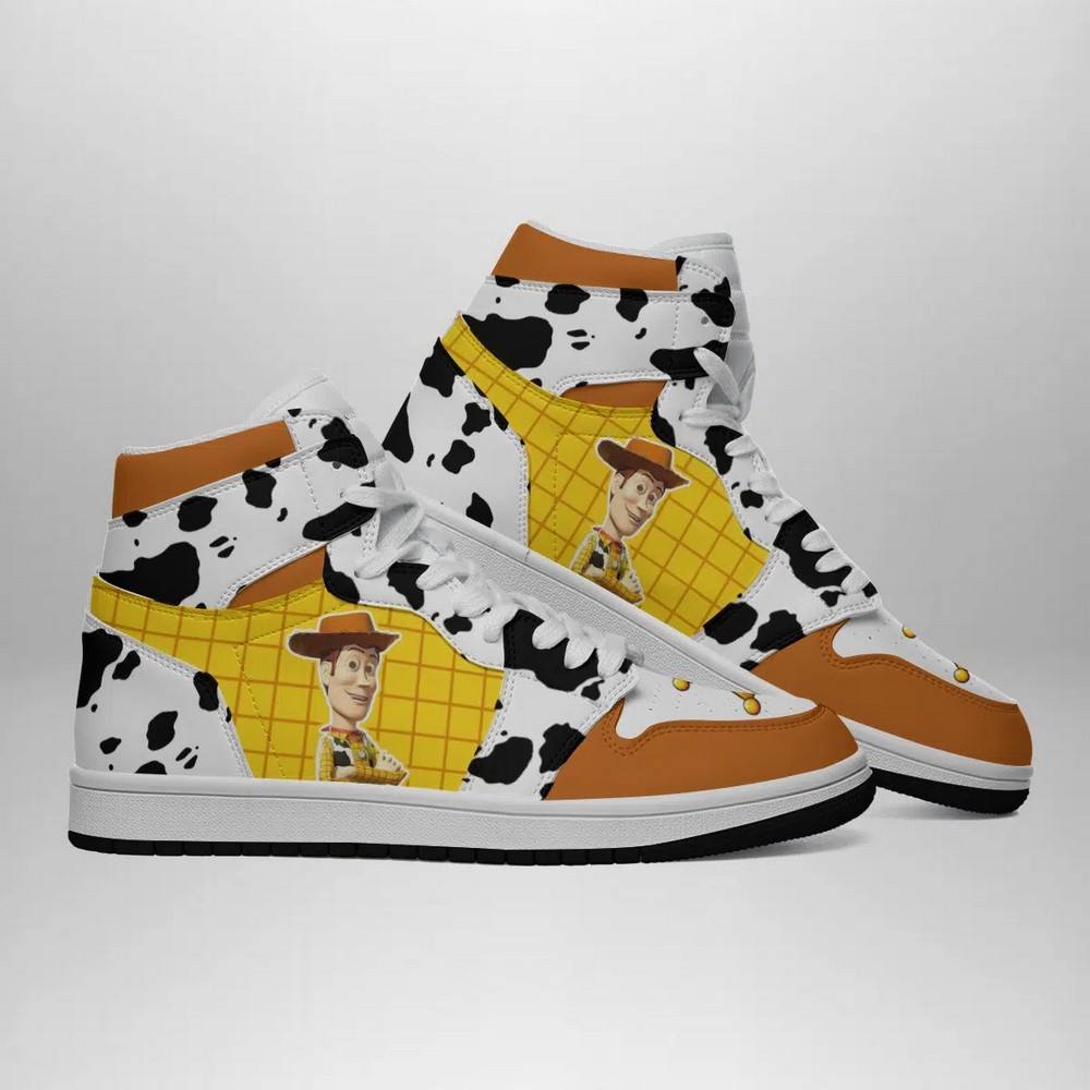 Ideafootwear Woody Disney AJ1 High Sneakers Shoes For Men And Women