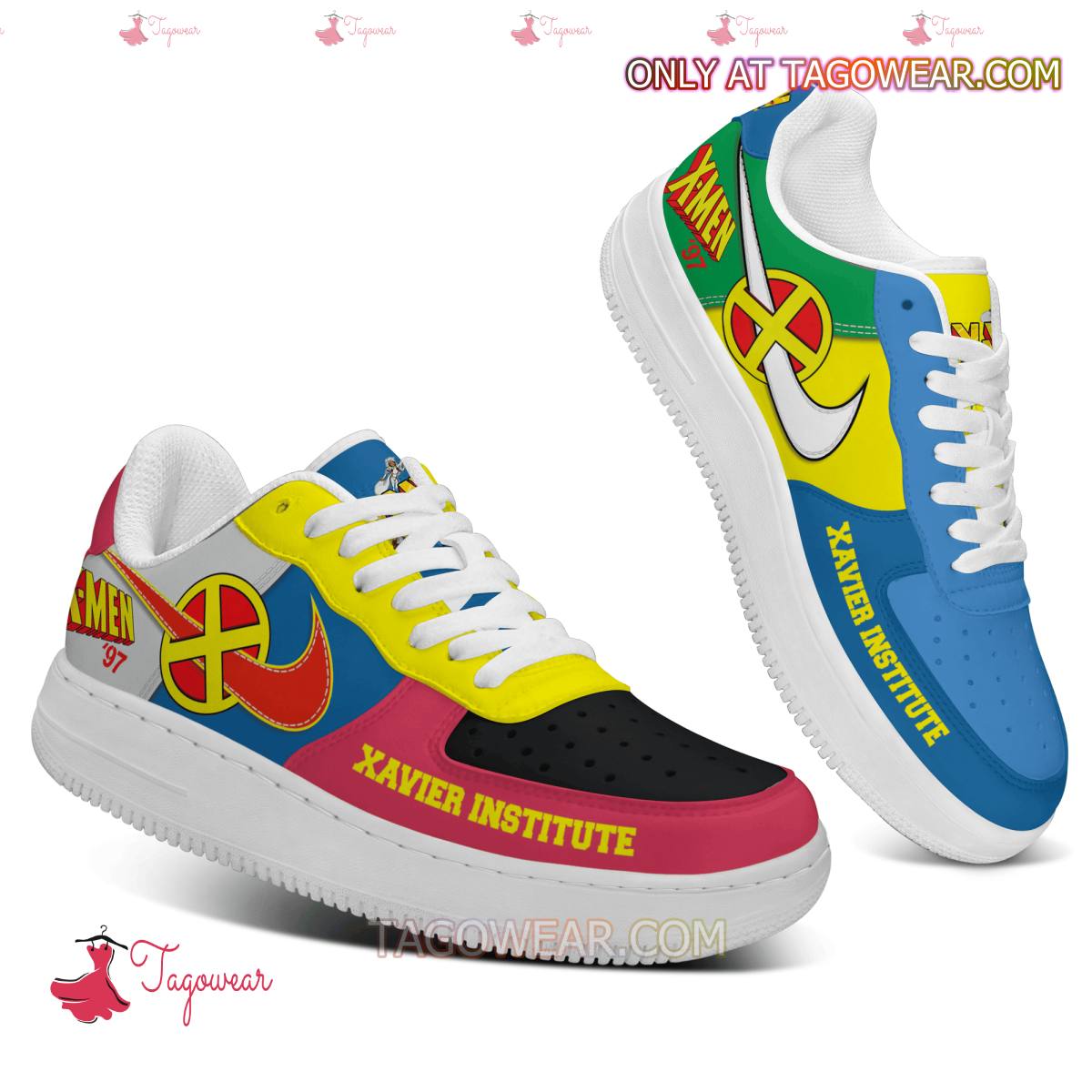 Ideafootwear X-men '97 Air Low-Top Sneakers Shoes For Men And Women 2