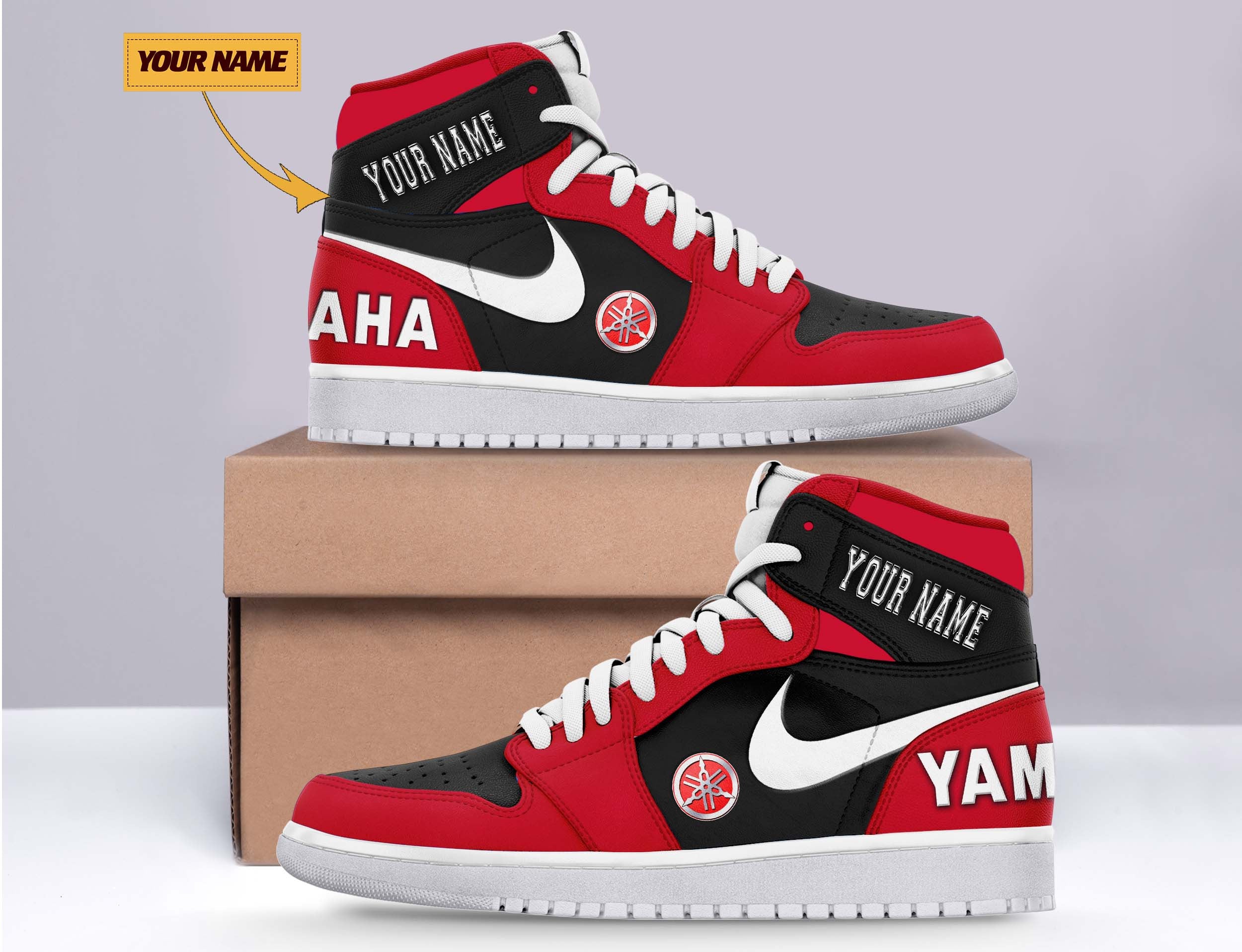 Ideafootwear Yamaha AJ1 High Sneakers Shoes For Men And Women