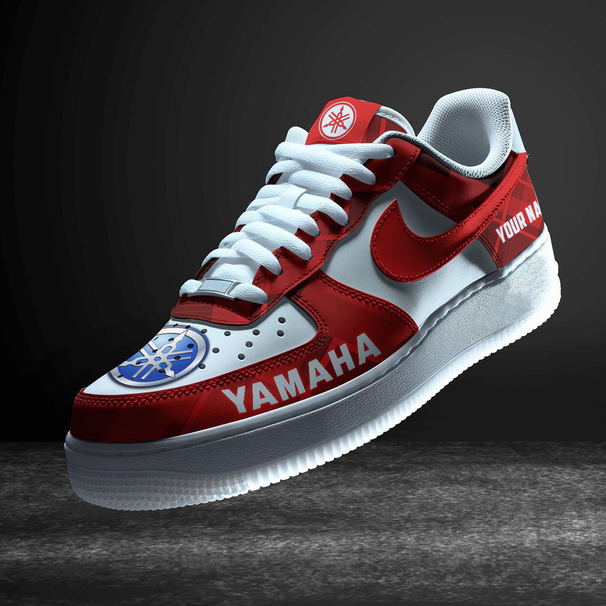 Ideafootwear Yamaha Blue Air Low-Top Sneakers Shoes For Men And Women 1