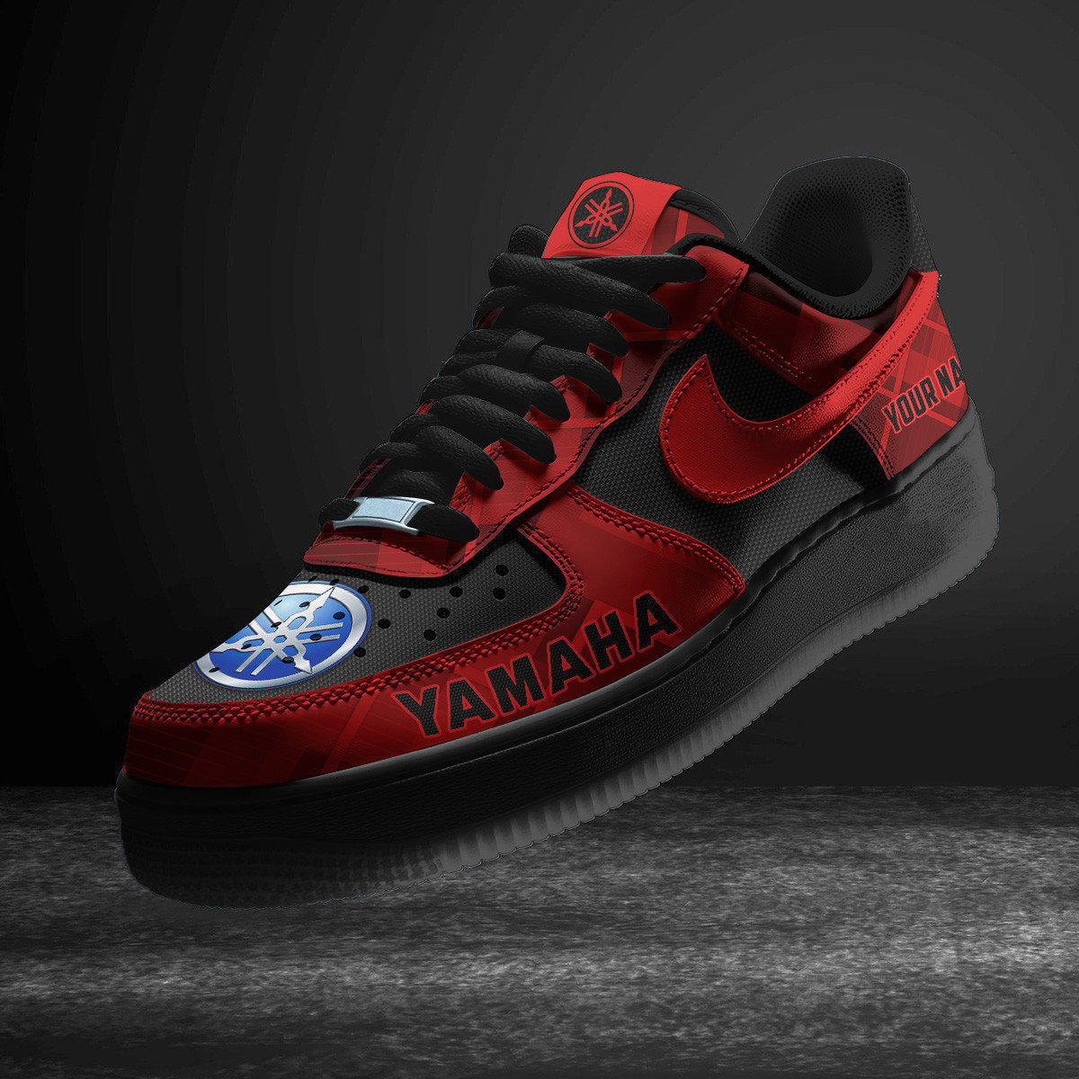 Ideafootwear Yamaha Blue Air Low-Top Sneakers Shoes For Men And Women 1