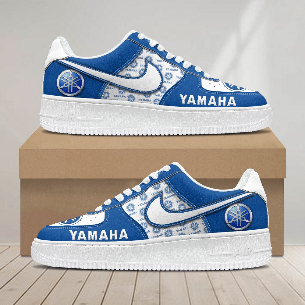 Ideafootwear Yamaha Blue Air Low-Top Sneakers Shoes For Men And Women 1
