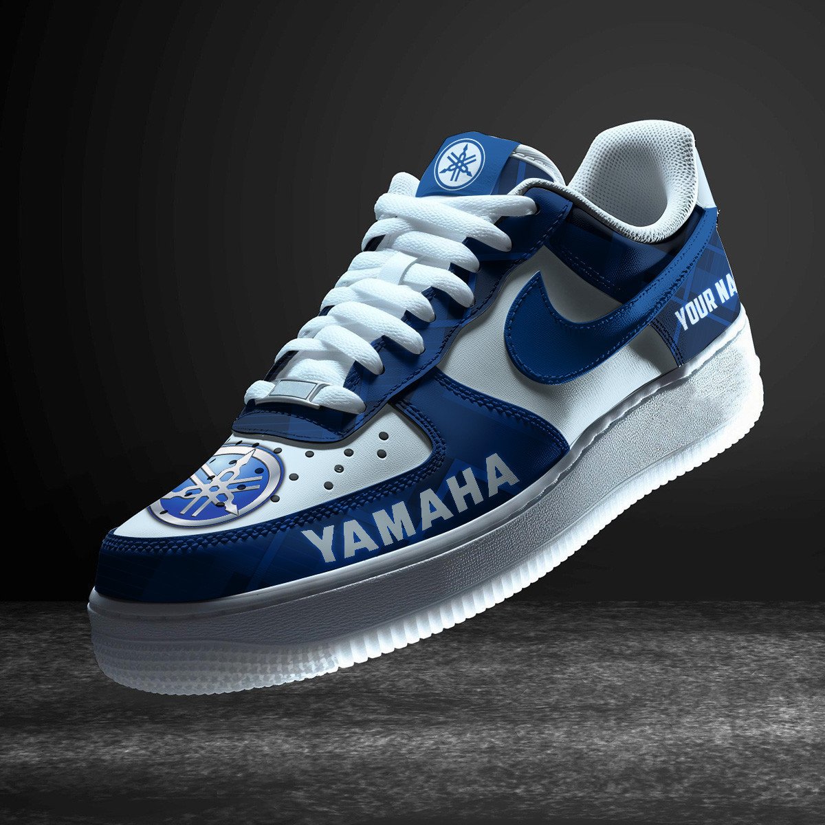 Ideafootwear Yamaha Blue Air Low-Top Sneakers Shoes For Men And Women 1