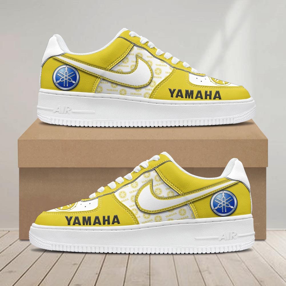 Ideafootwear Yamaha Blue Air Low-Top Sneakers Shoes For Men And Women 1