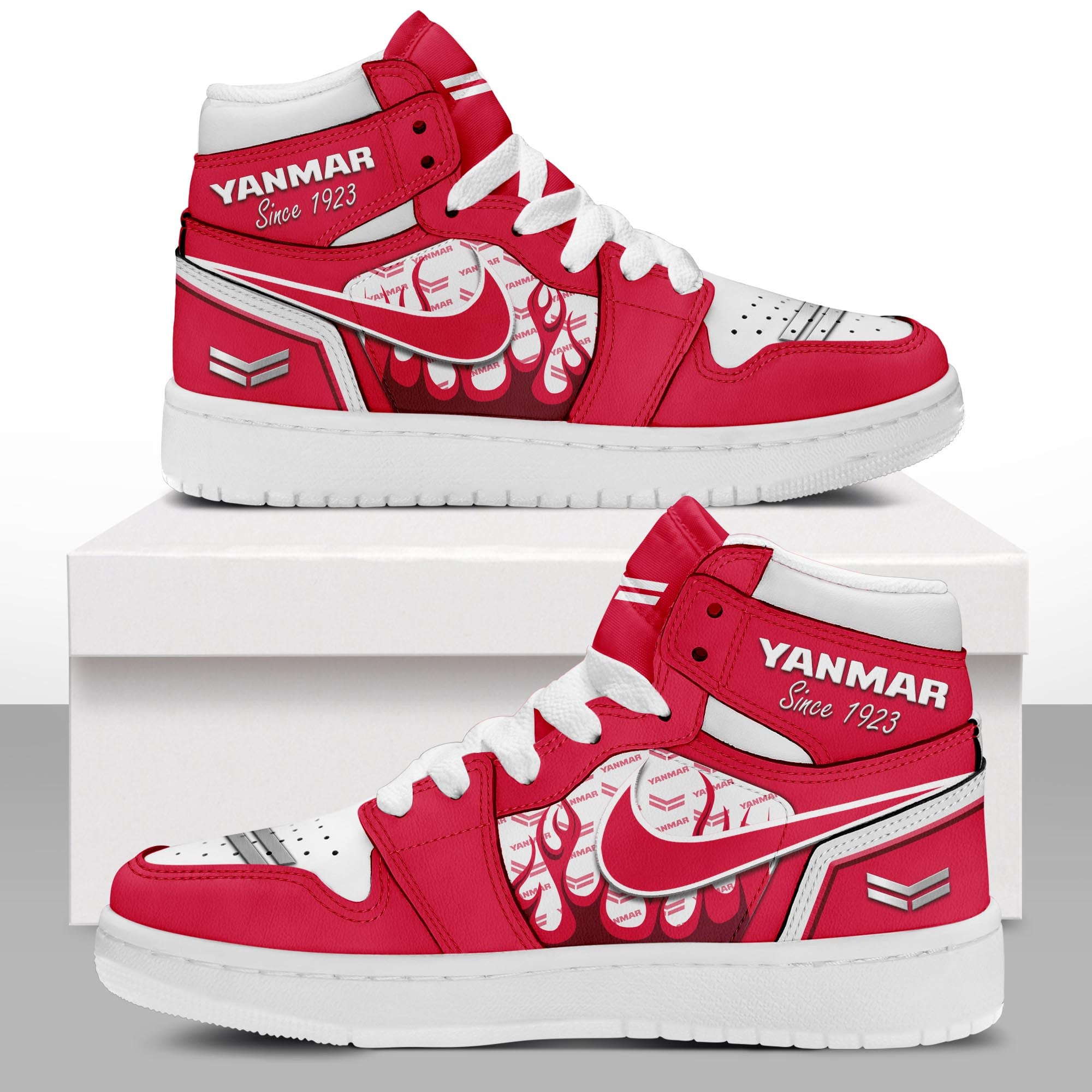 Ideafootwear Yanmar AJ1 High Sneakers Shoes For Men And Women