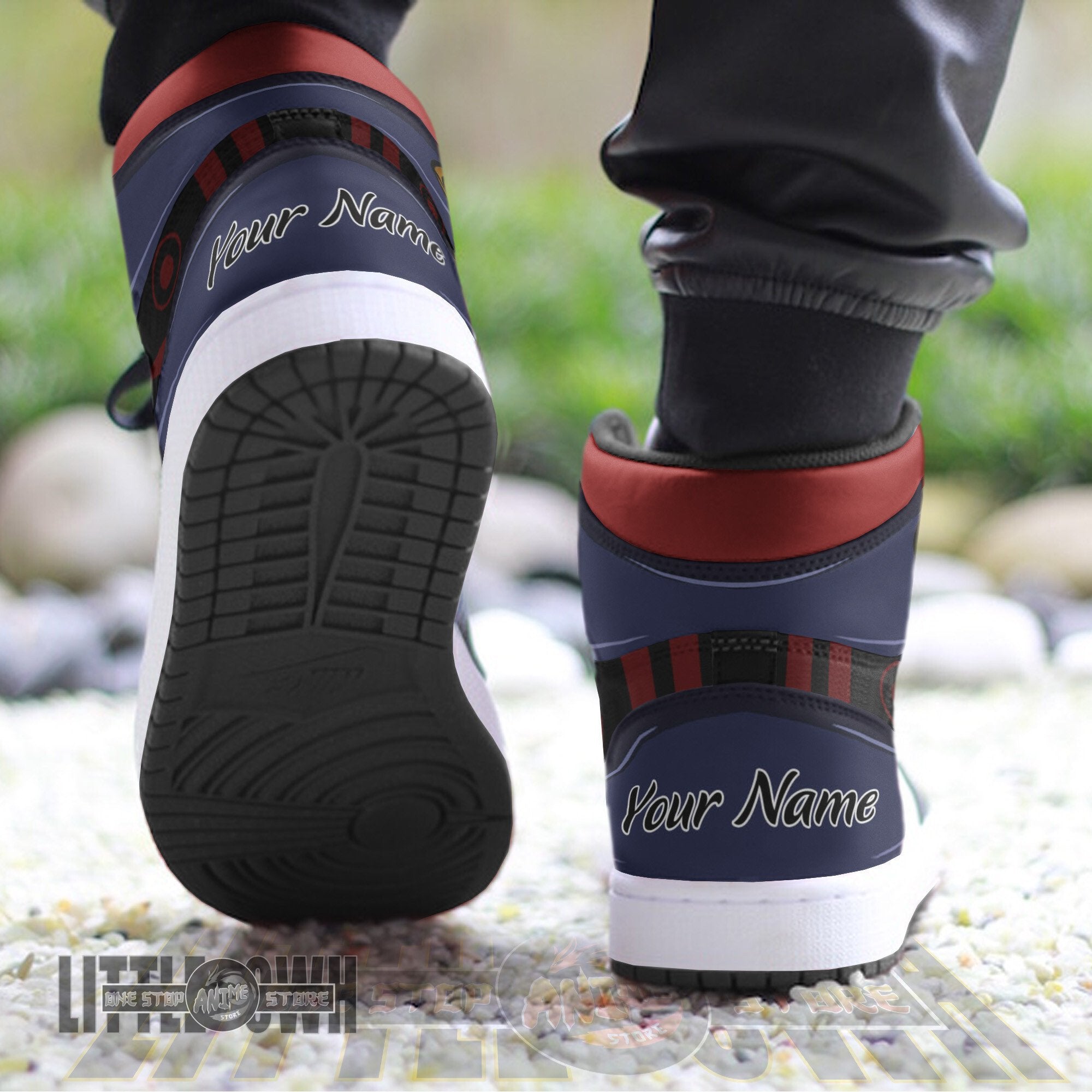 Ideafootwear Yuji Itadori AJ1 High Sneakers Shoes For Men And Women