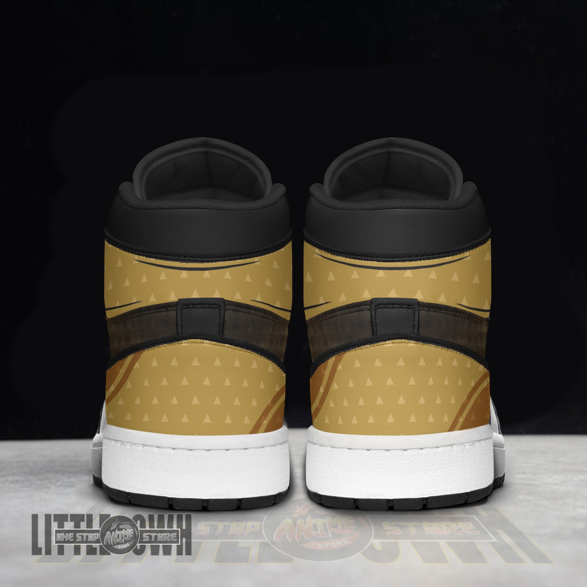 Ideafootwear Zenitsu Agatsuma AJ1 High Sneakers Shoes For Men And Women