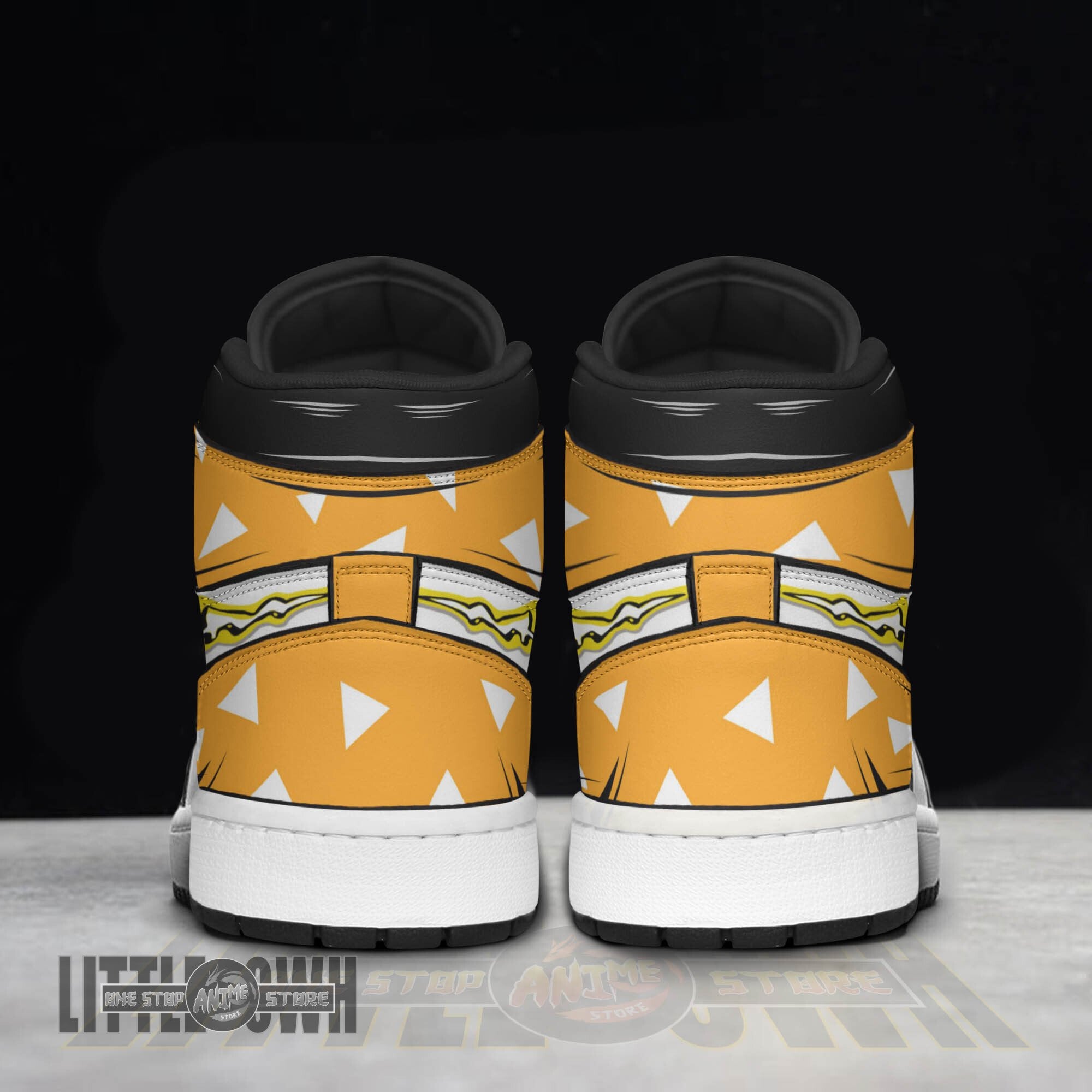 Ideafootwear Zenitsu Agatsuma AJ1 High Sneakers Shoes For Men And Women