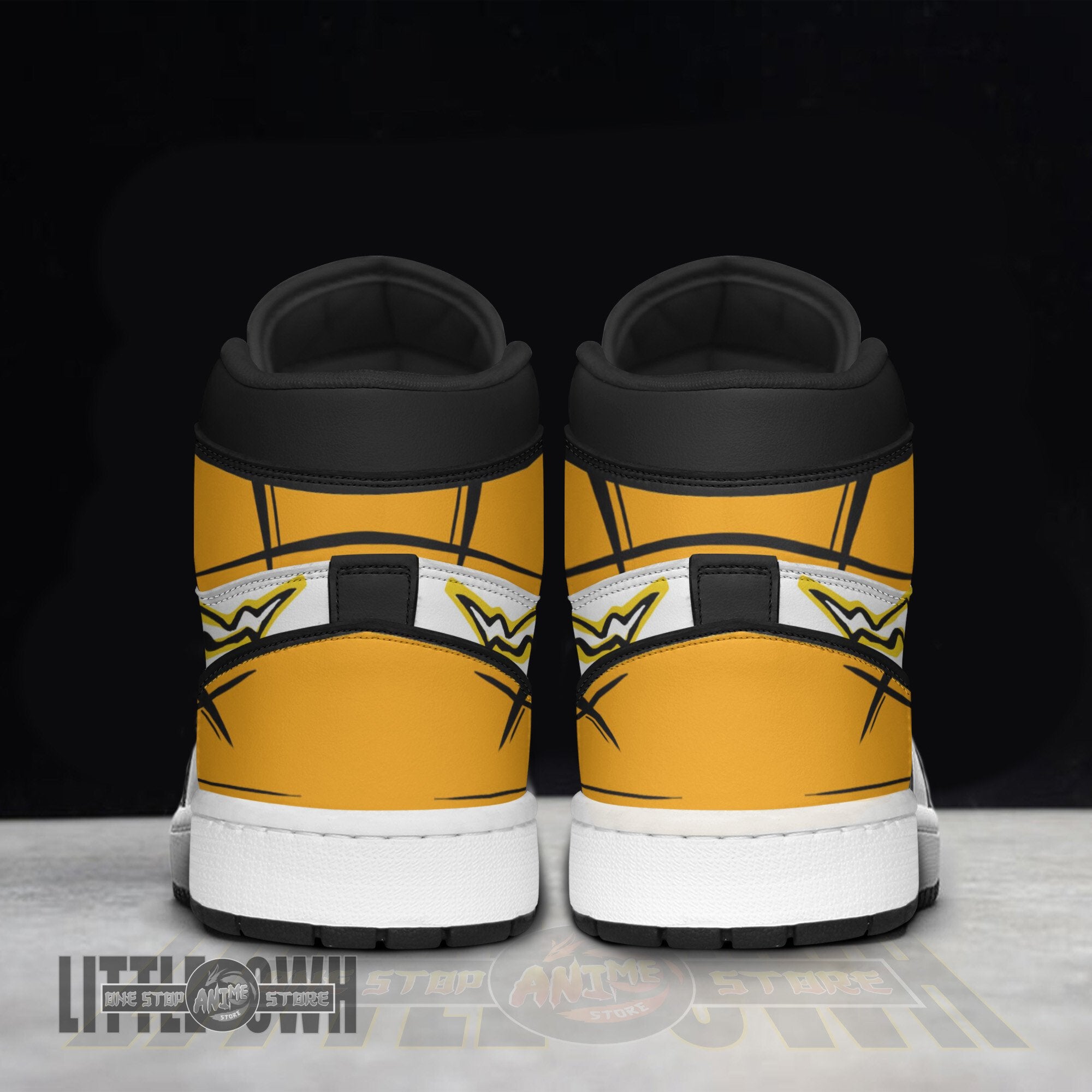 Ideafootwear Zenitsu Agatsuma AJ1 High Sneakers Shoes For Men And Women