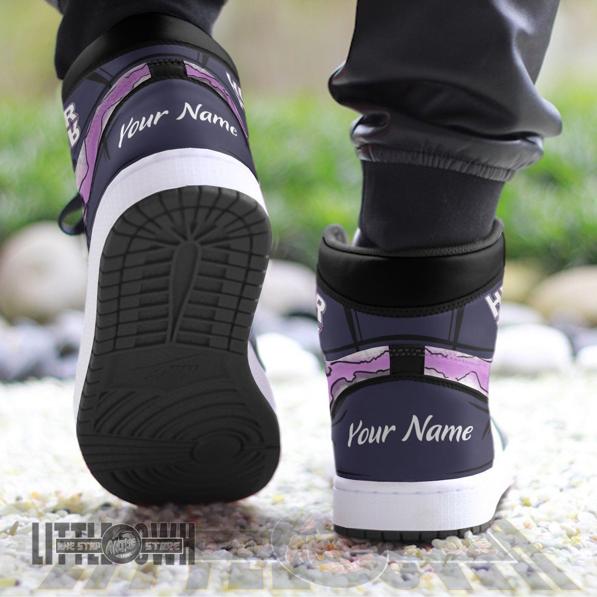 Ideafootwear Zeno Zoldyck AJ1 High Sneakers Shoes For Men And Women