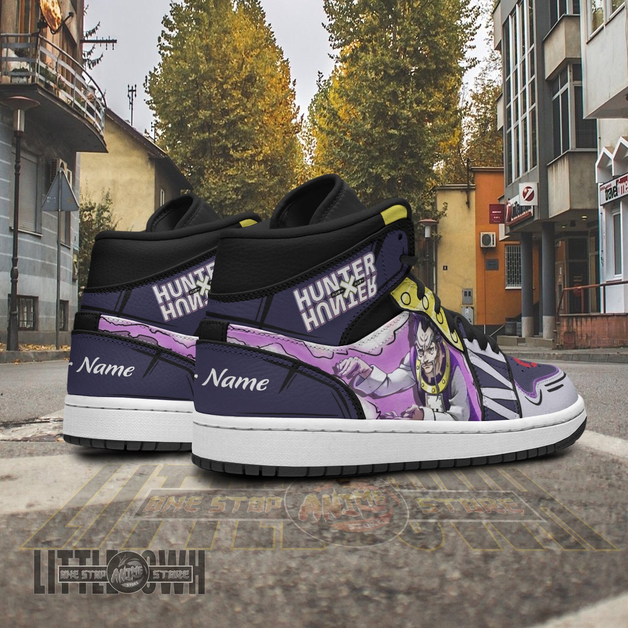 Ideafootwear Zeno Zoldyck AJ1 High Sneakers Shoes For Men And Women