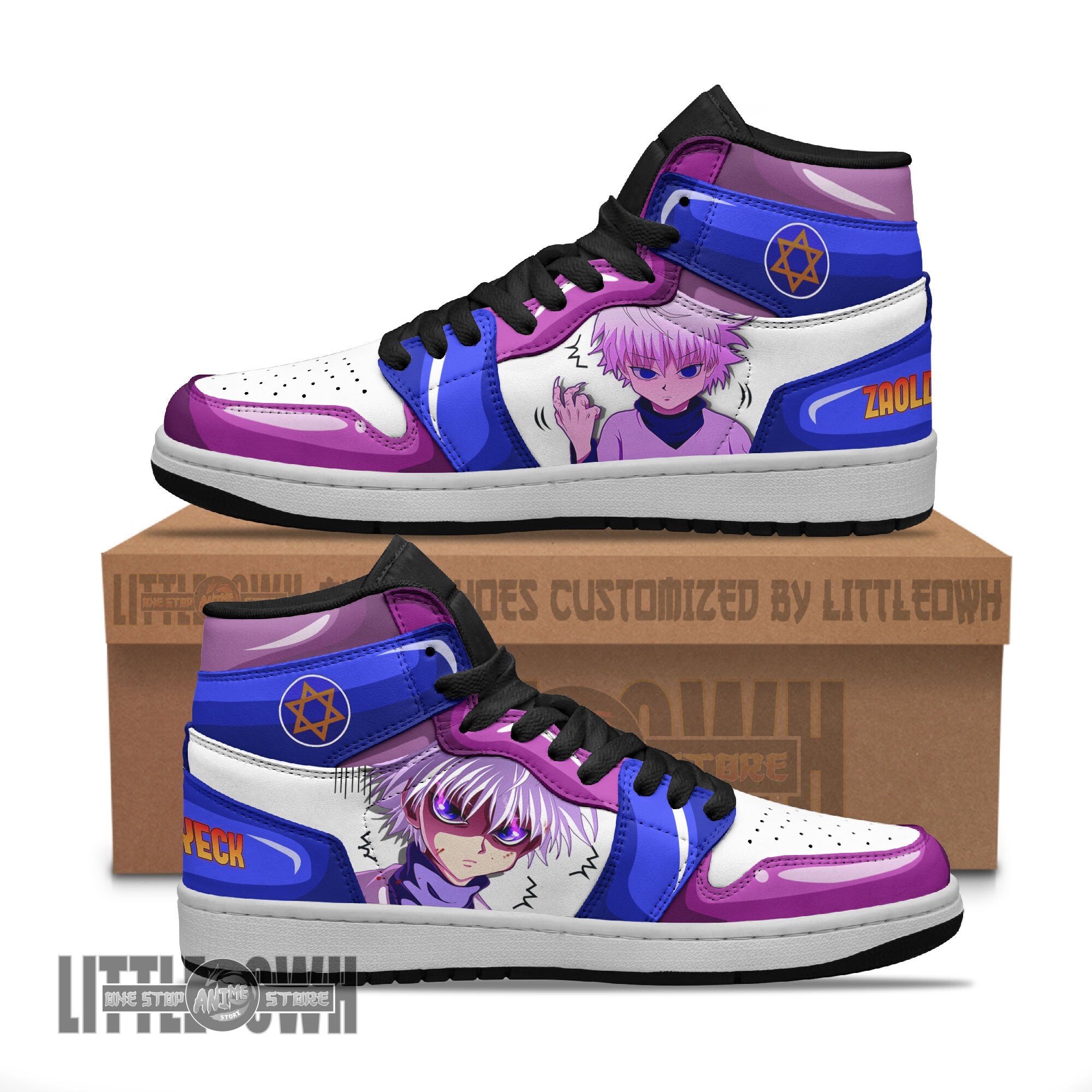 Ideafootwear Zoldyck AJ1 High Sneakers Shoes For Men And Women