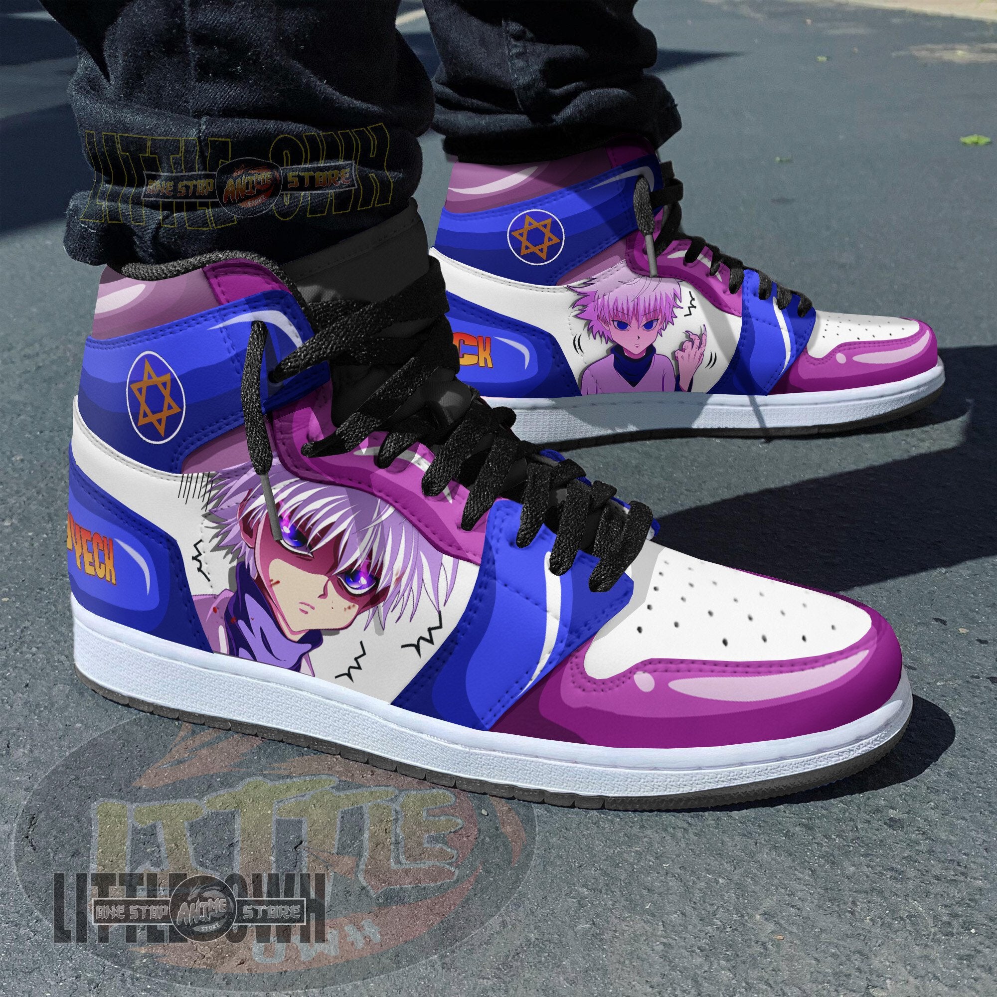 Ideafootwear Zoldyck AJ1 High Sneakers Shoes For Men And Women
