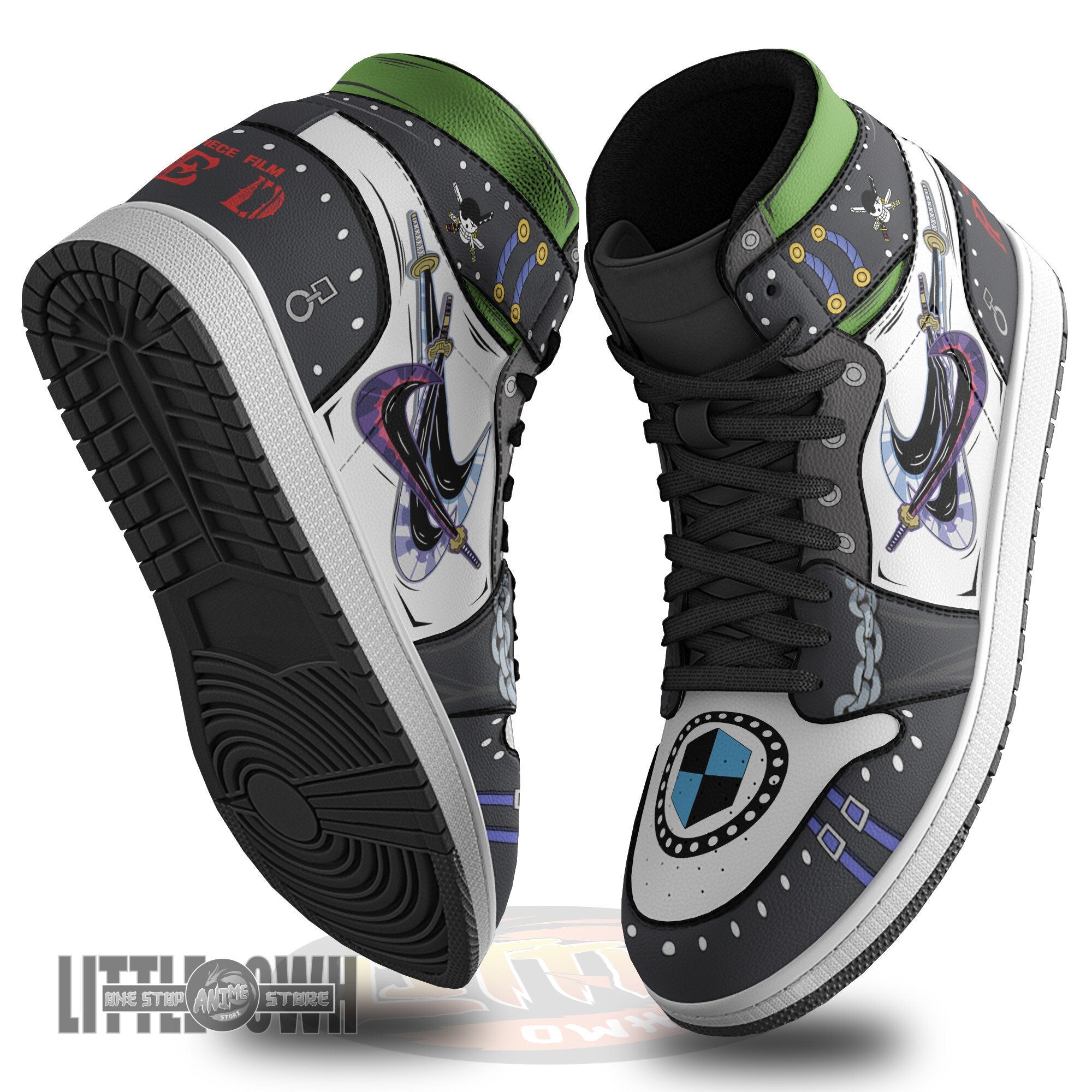Ideafootwear Zoro AJ1 High Sneakers Shoes For Men And Women