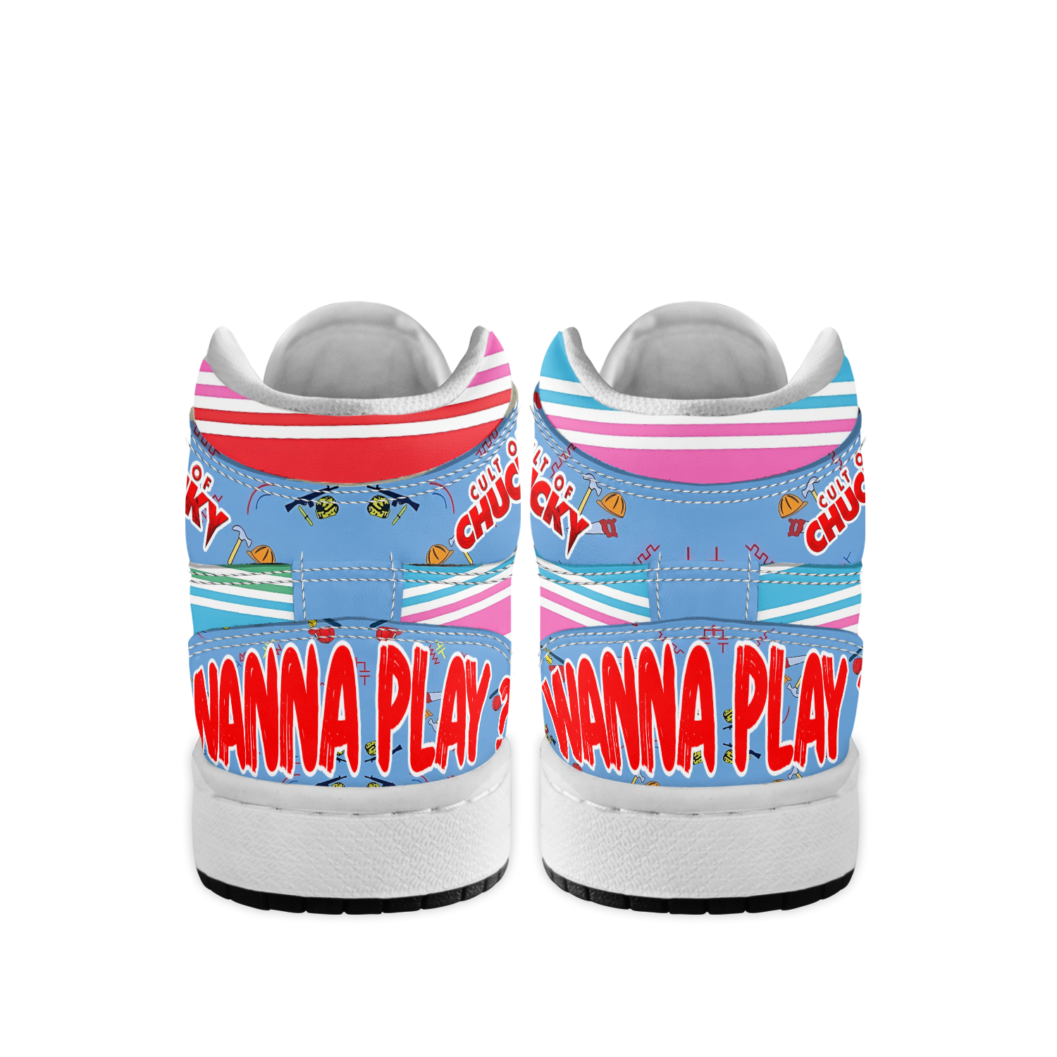 Ideafootwear Cult of Chucky AJ1 High Sneakers Shoes For Men And Women