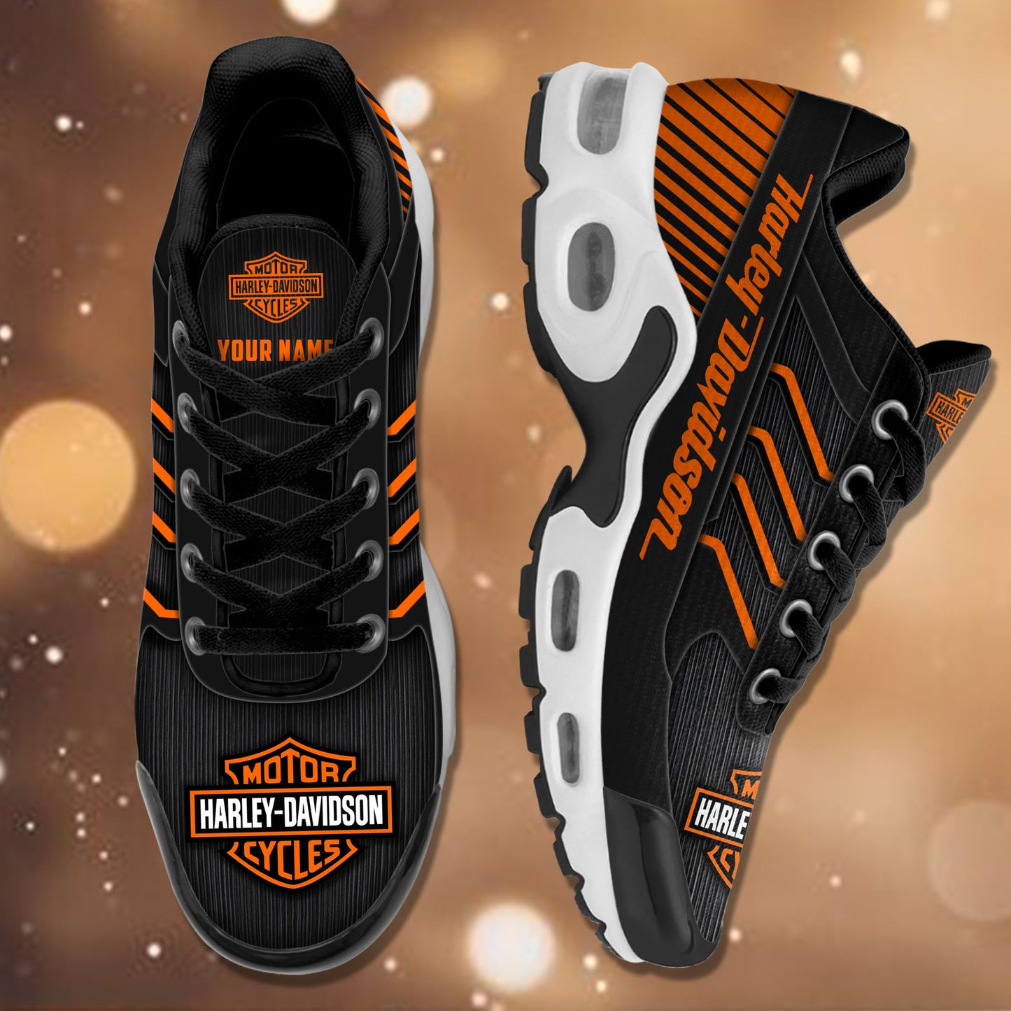 Ideafootwear Harley-Davidson TN Shoes Sneakers For Men And Women