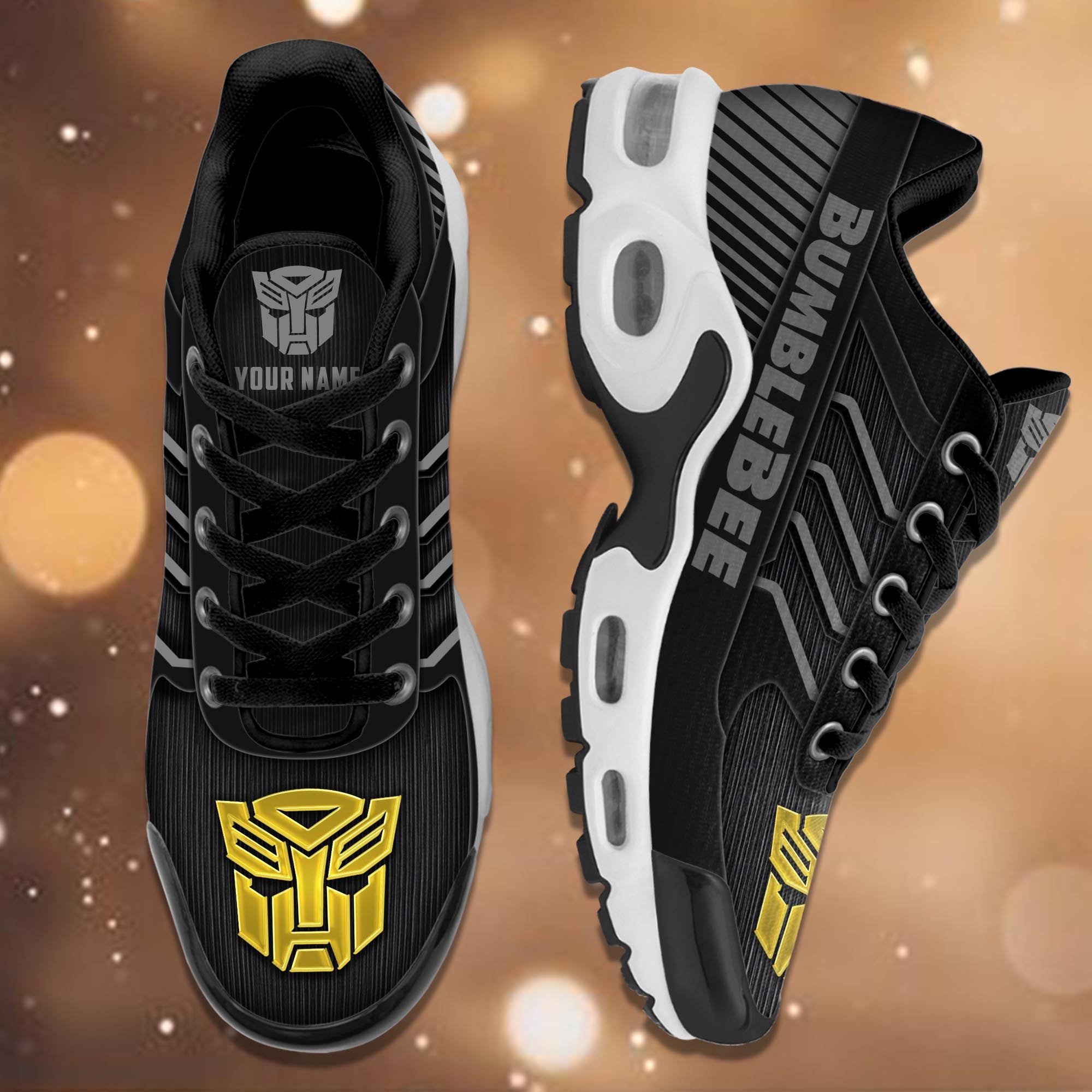 Ideafootwear Bumblebee TN Shoes Sneakers For Men And Women
