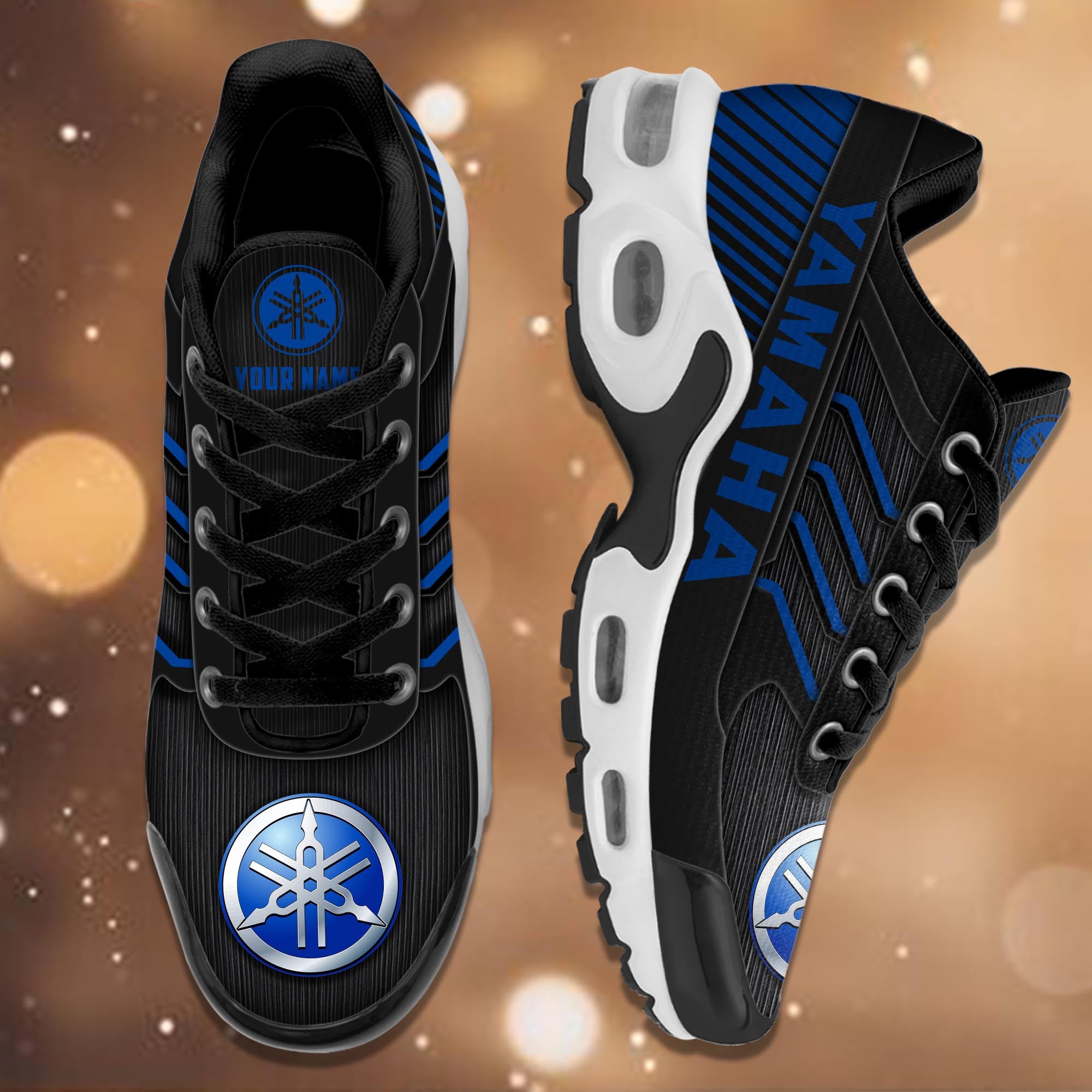 Ideafootwear Yamaha Blue TN Shoes Sneakers For Men And Women