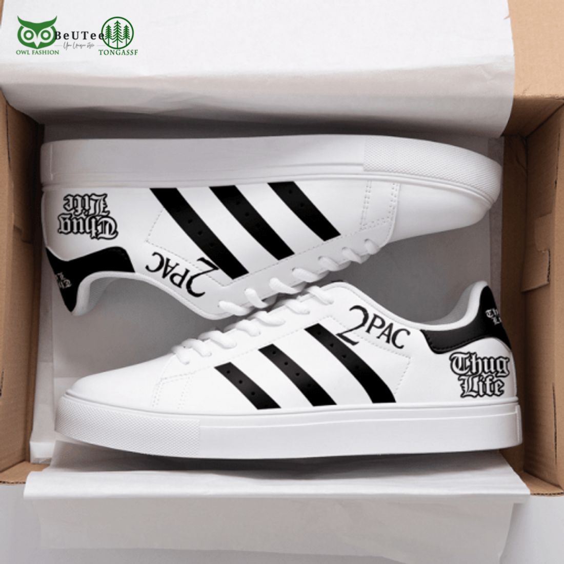 Ideafootwear 2 Pac Skate Stan Shoes Sneakes For Men And Women