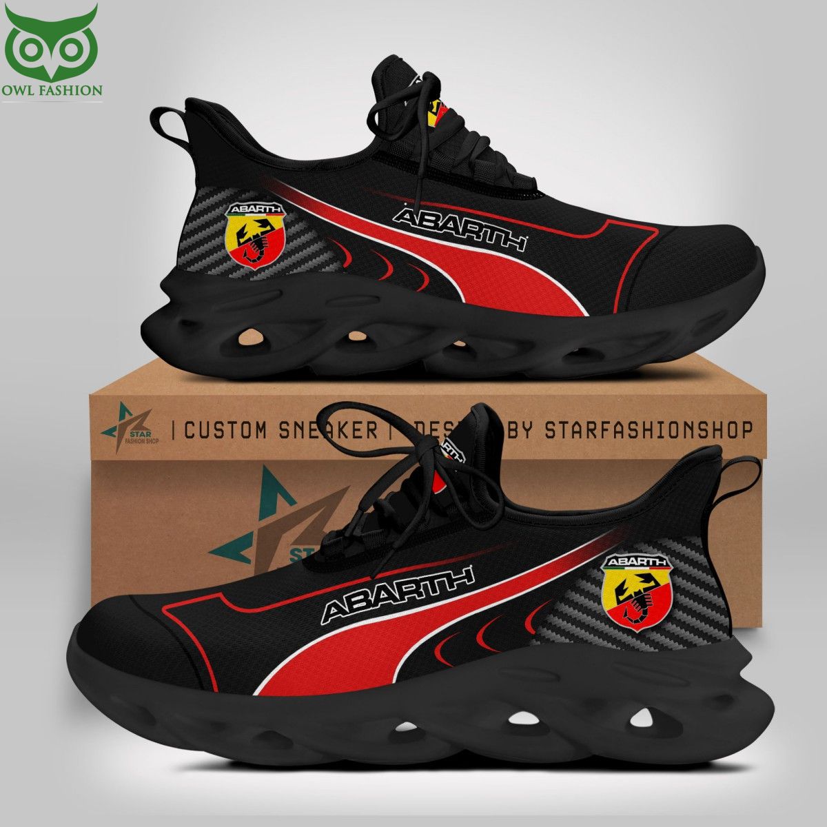Ideafootwear Abarth Max Soul Shoes Sneakers For Men And Women