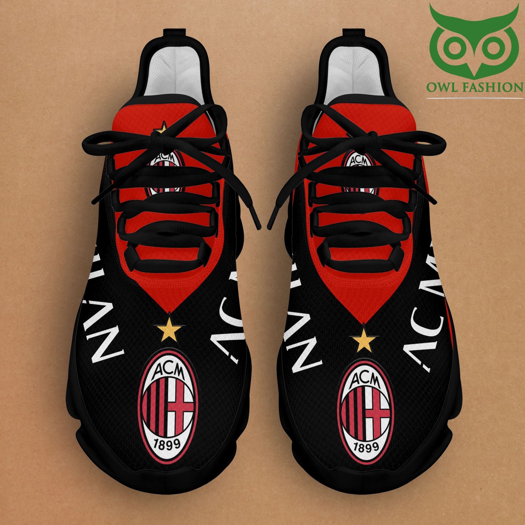 Ideafootwear AC Milan Max Soul Shoes Sneakers For Men And Women
