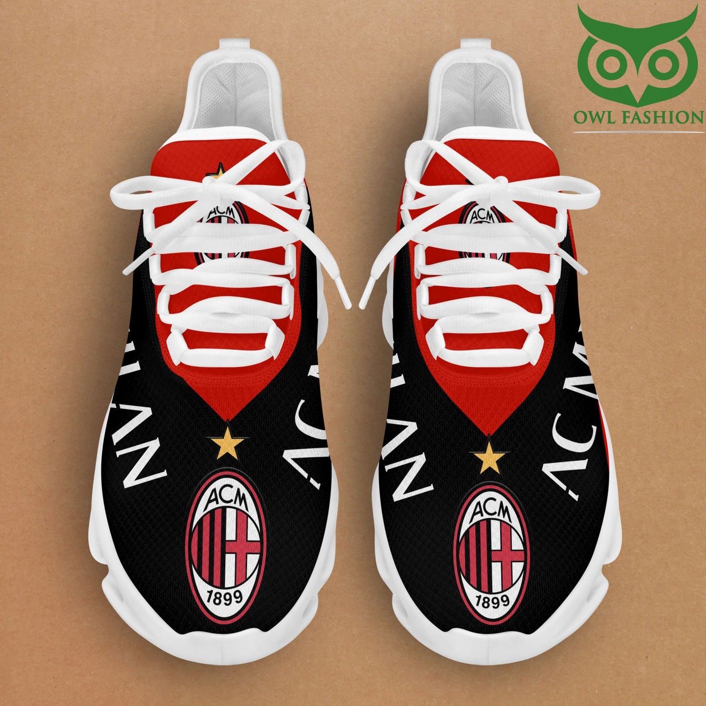 Ideafootwear AC Milan Max Soul Shoes Sneakers For Men And Women