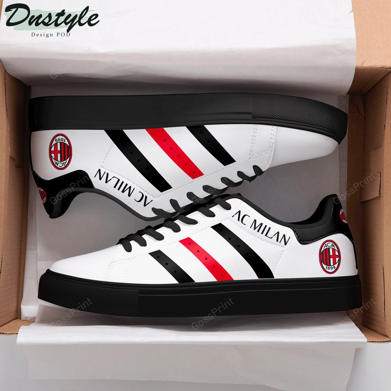 Ideafootwear AC Milan Skate Stan Shoes Sneakes For Men And Women