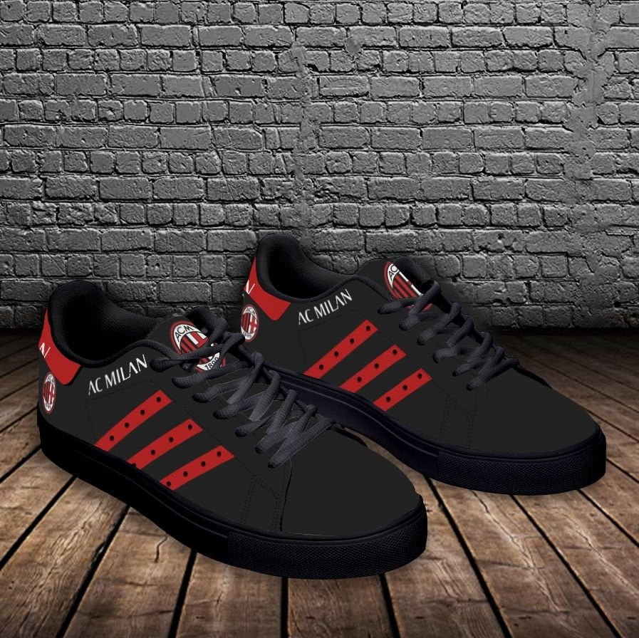 Ideafootwear AC Milan Skate Stan Shoes Sneakes For Men And Women