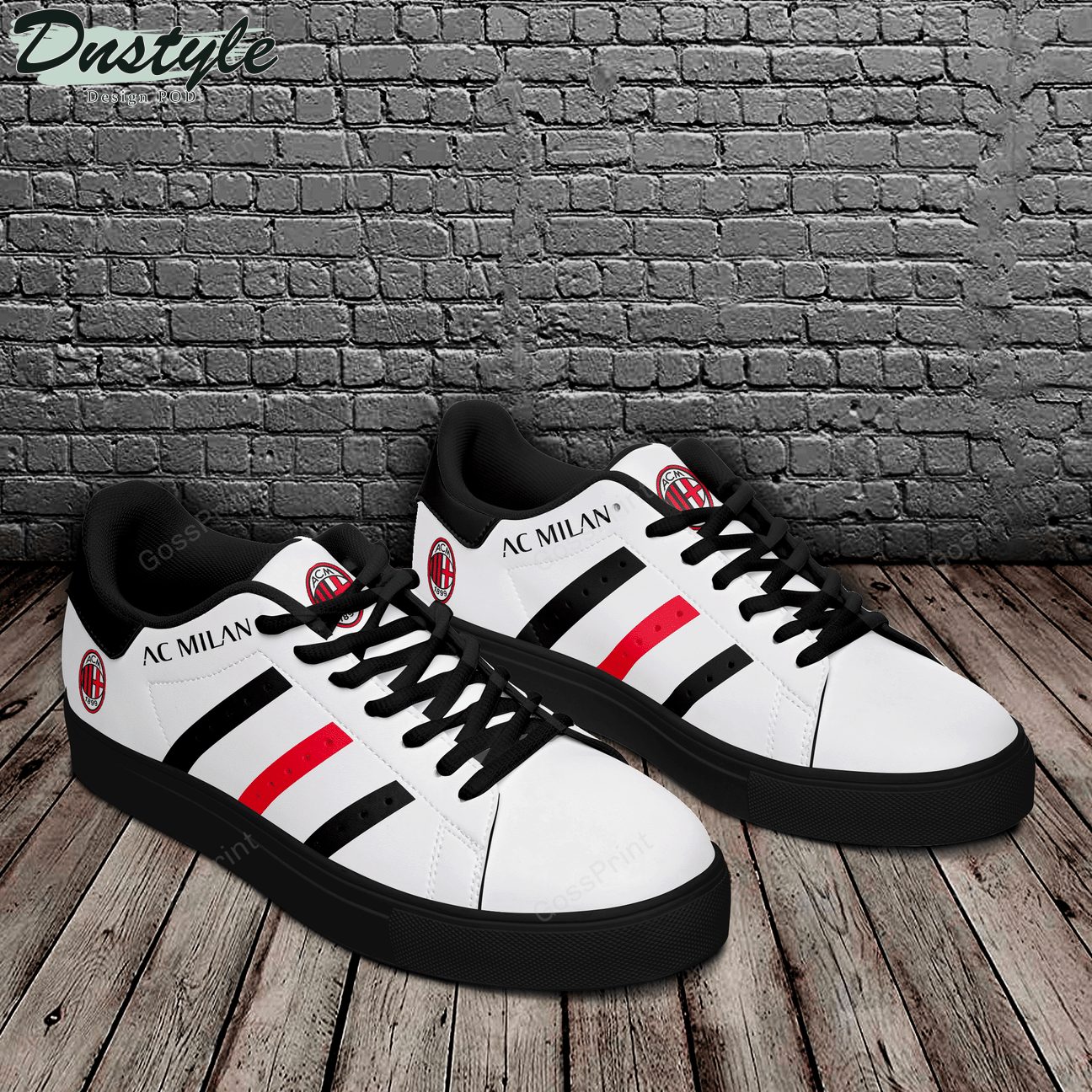 Ideafootwear AC Milan Skate Stan Shoes Sneakes For Men And Women