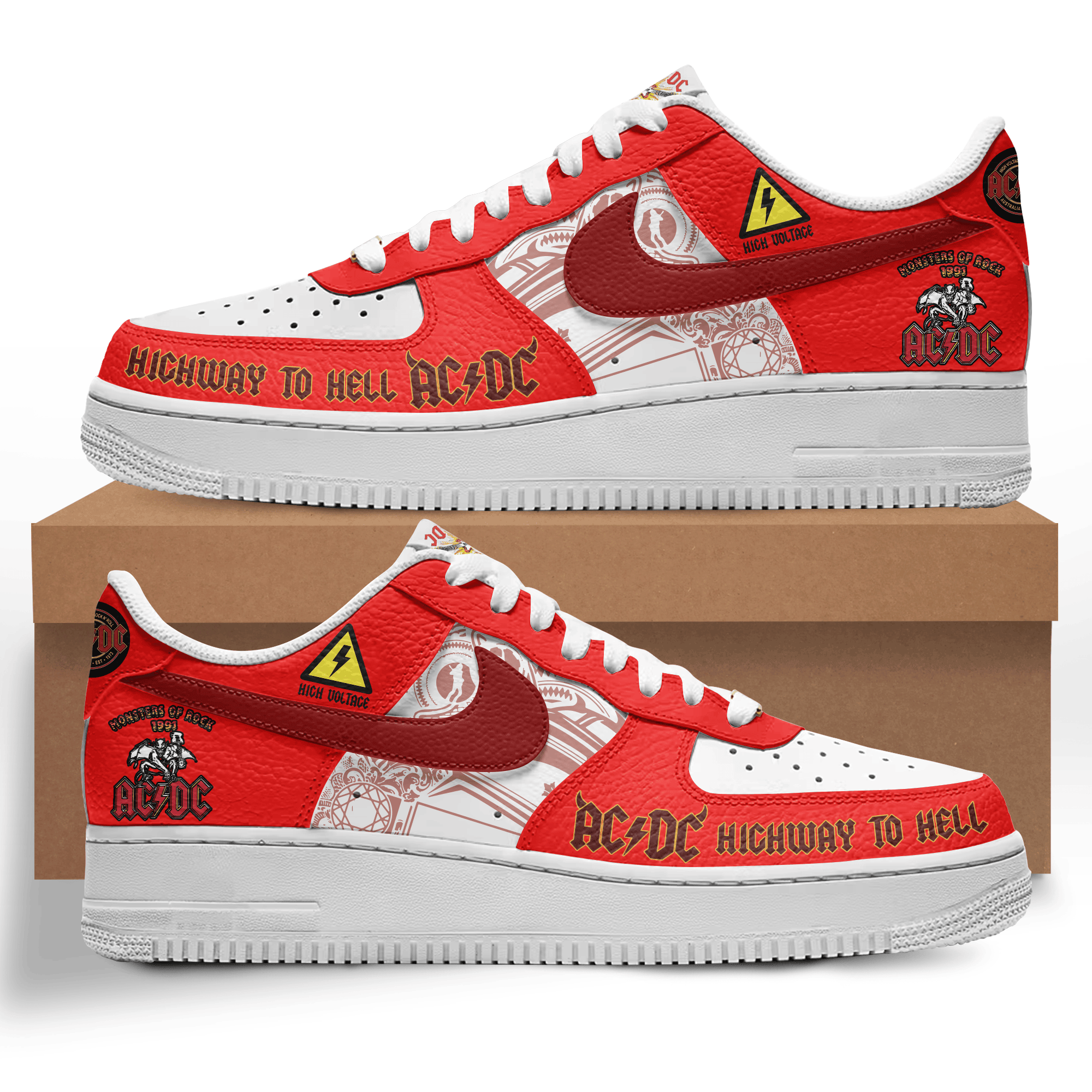 Ideafootwear AC/DC Air Low-Top Sneakers Shoes For Men And Women