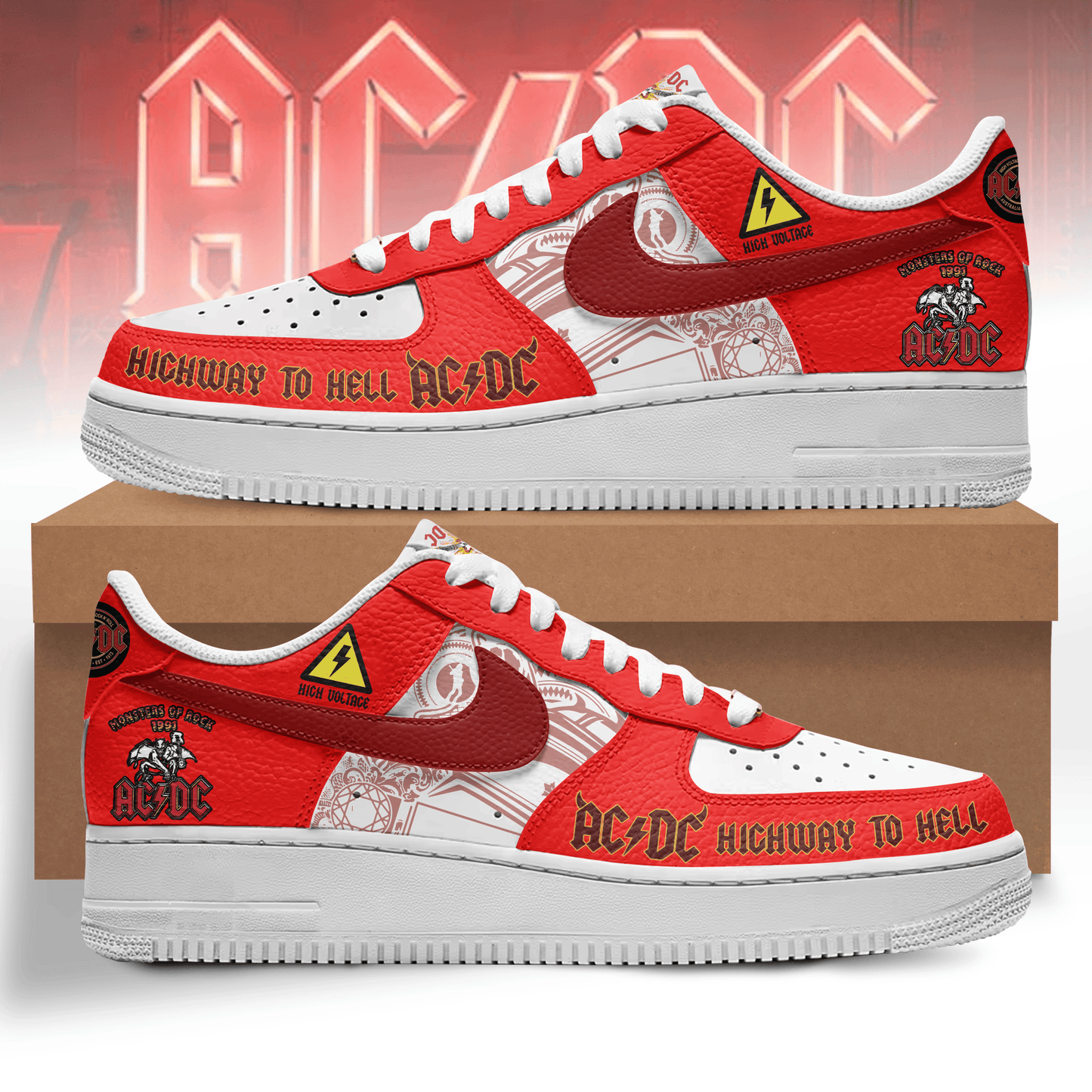 Ideafootwear AC/DC Air Low-Top Sneakers Shoes For Men And Women