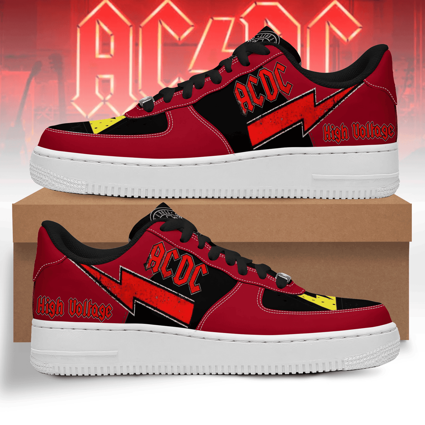 Ideafootwear AC/DC Air Low-Top Sneakers Shoes For Men And Women