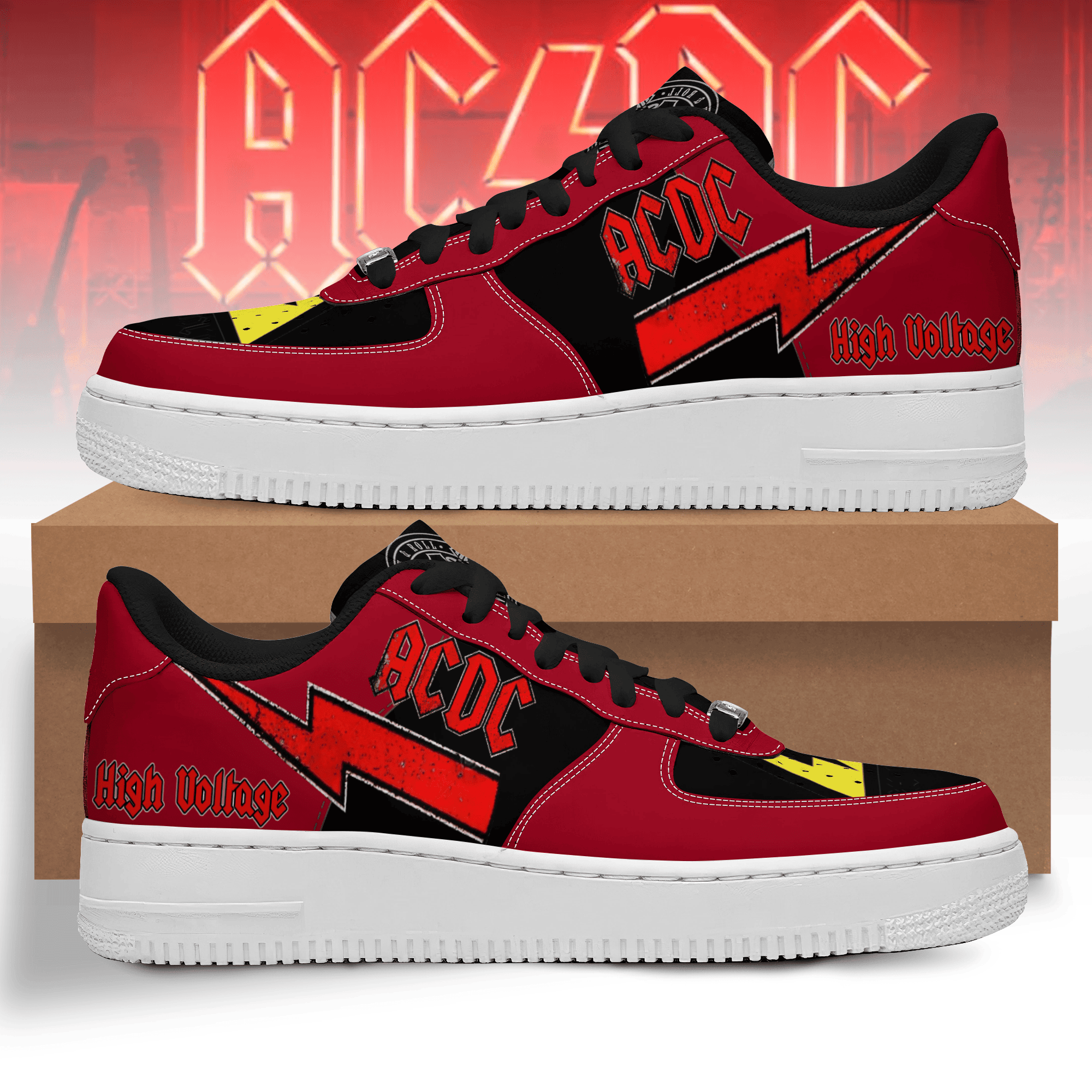 Ideafootwear AC/DC Air Low-Top Sneakers Shoes For Men And Women