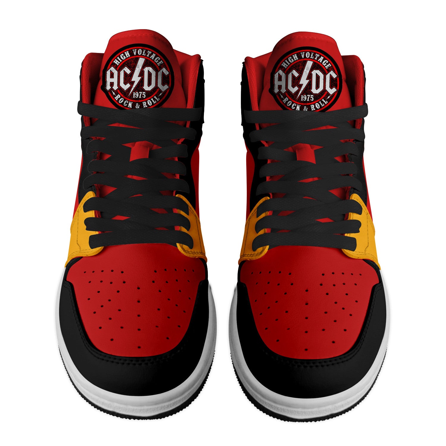 Ideafootwear AC/DC AJ1 High Sneakers Shoes For Men And Women